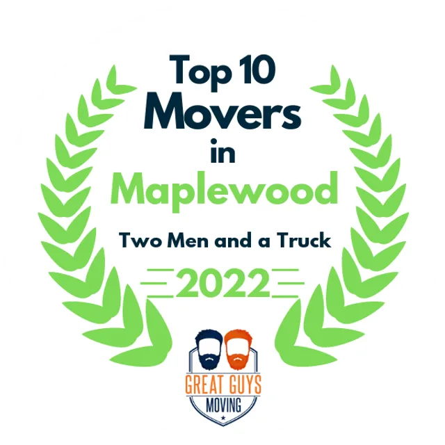 Top 10 Movers in Woodbury, MN 2022 award