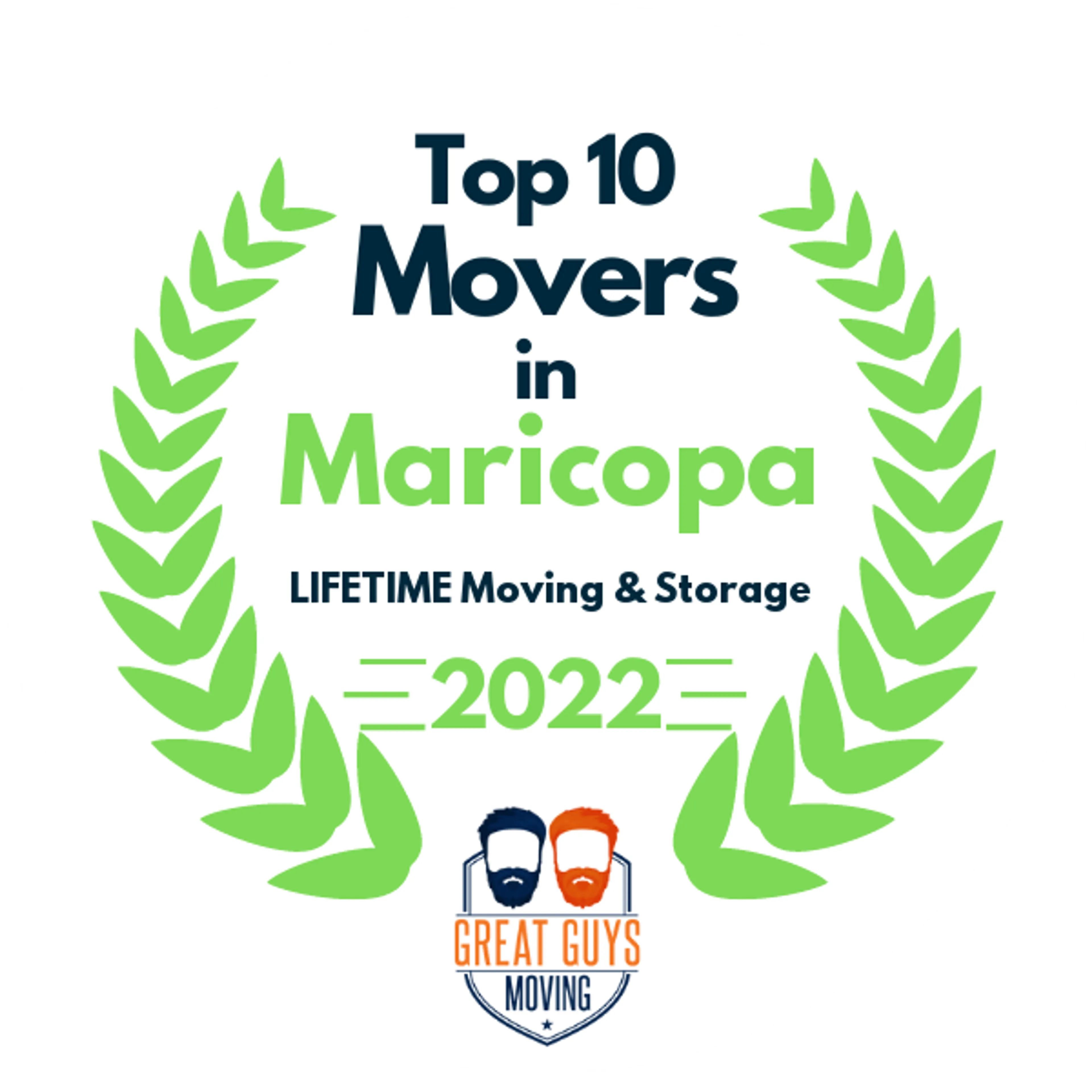 Top 10 Movers in Phoenix, AZ 2022 award