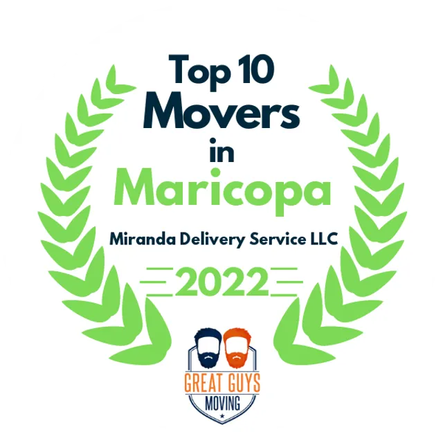 Top 10 Movers in Phoenix, AZ 2022 award