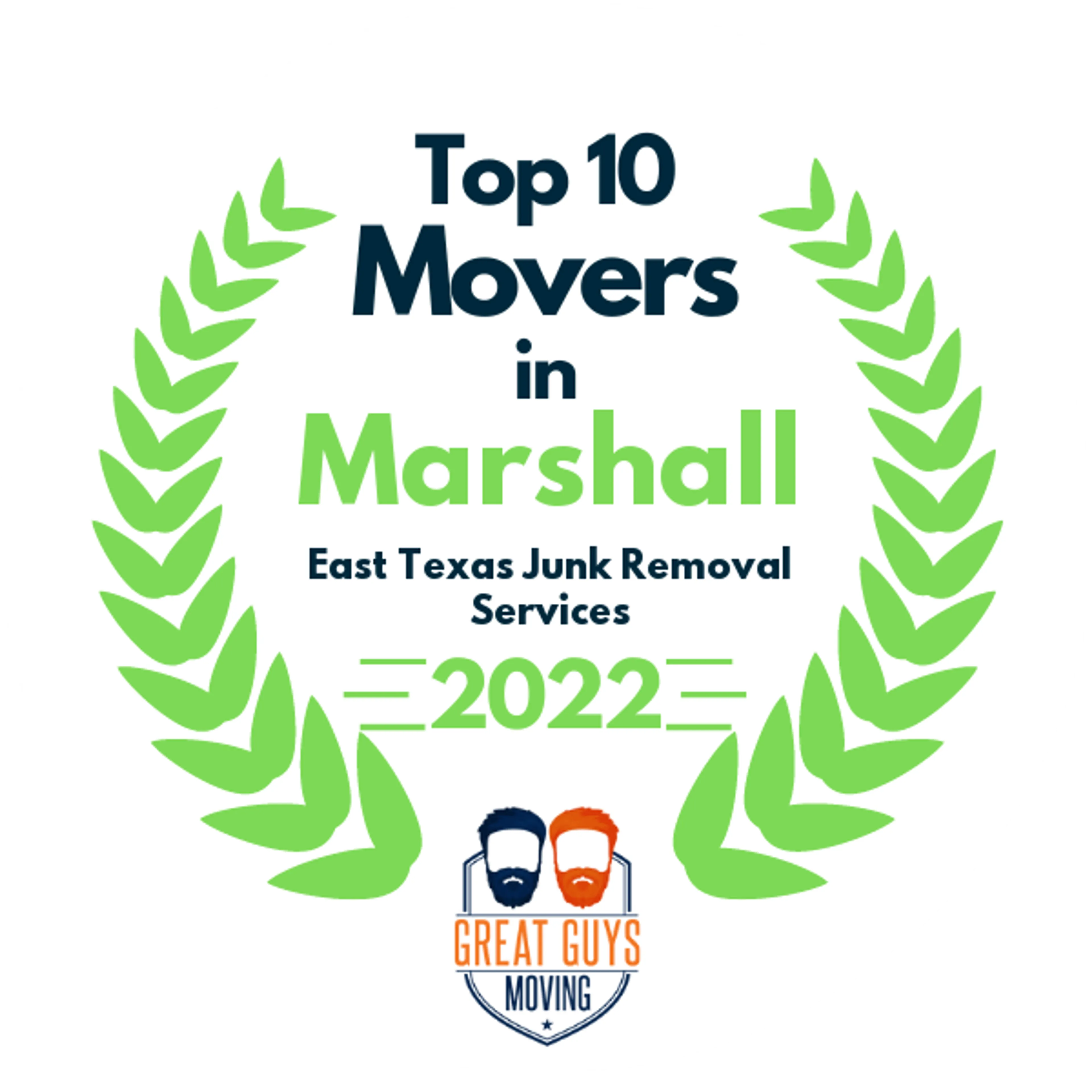 Top 10 Movers in Marshall, TX 2022 award