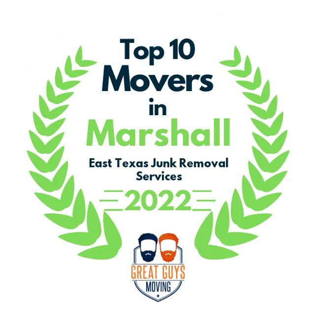 Top 10 Movers in Marshall, TX 2022 award