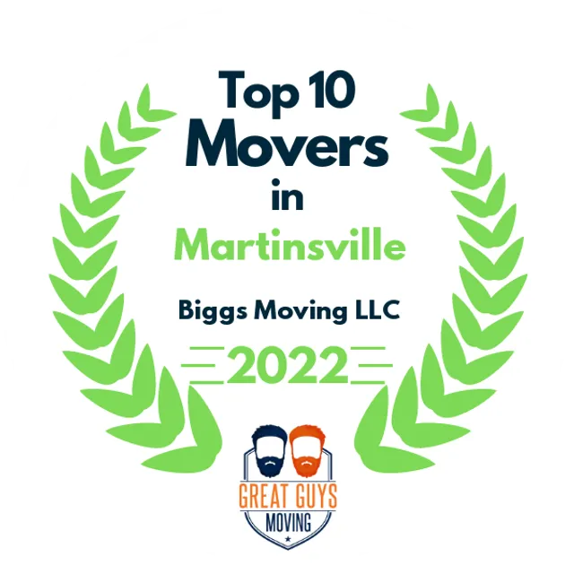 Top 10 Movers in Indianapolis, IN 2022 award