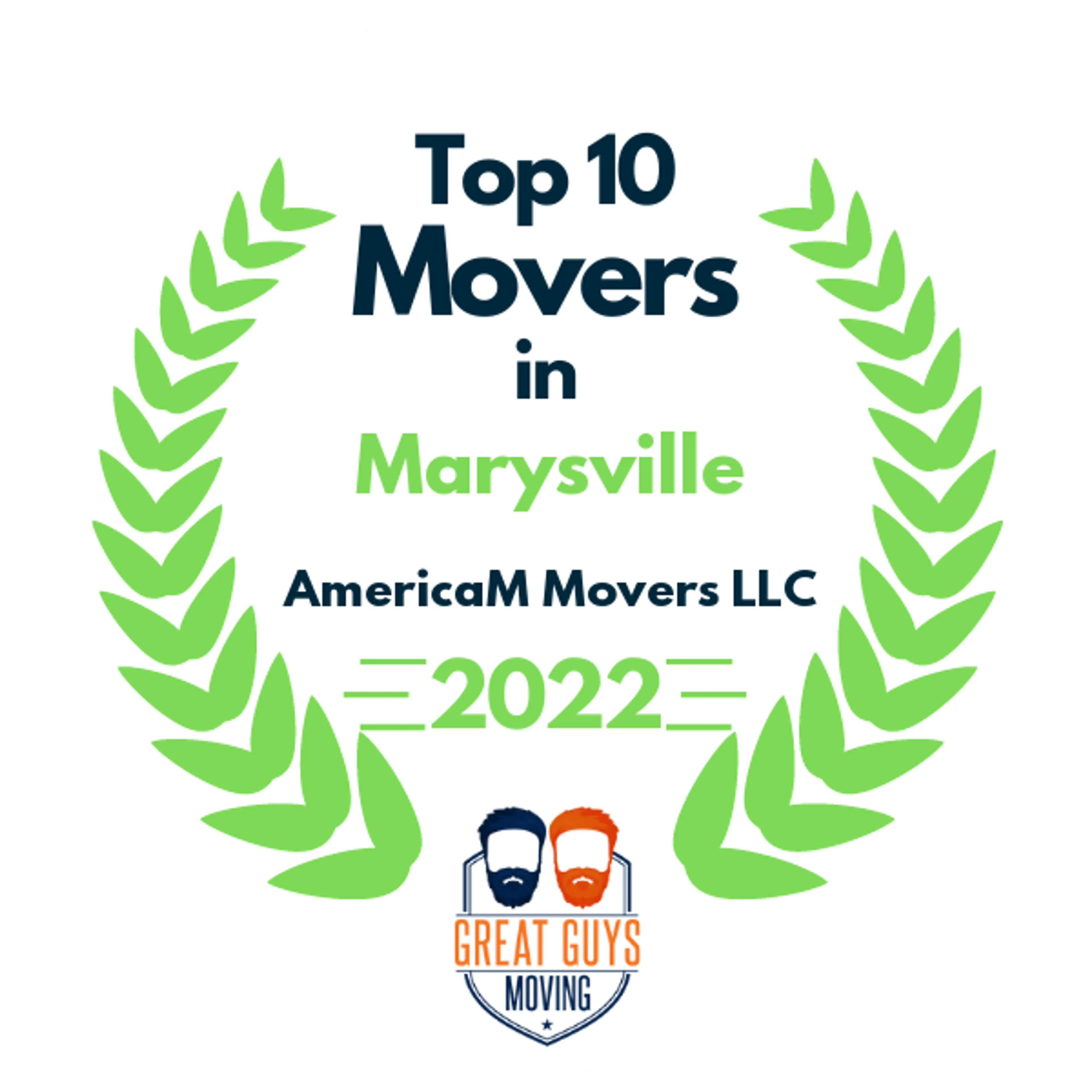 Top 10 Movers in Everett, WA 2022 award