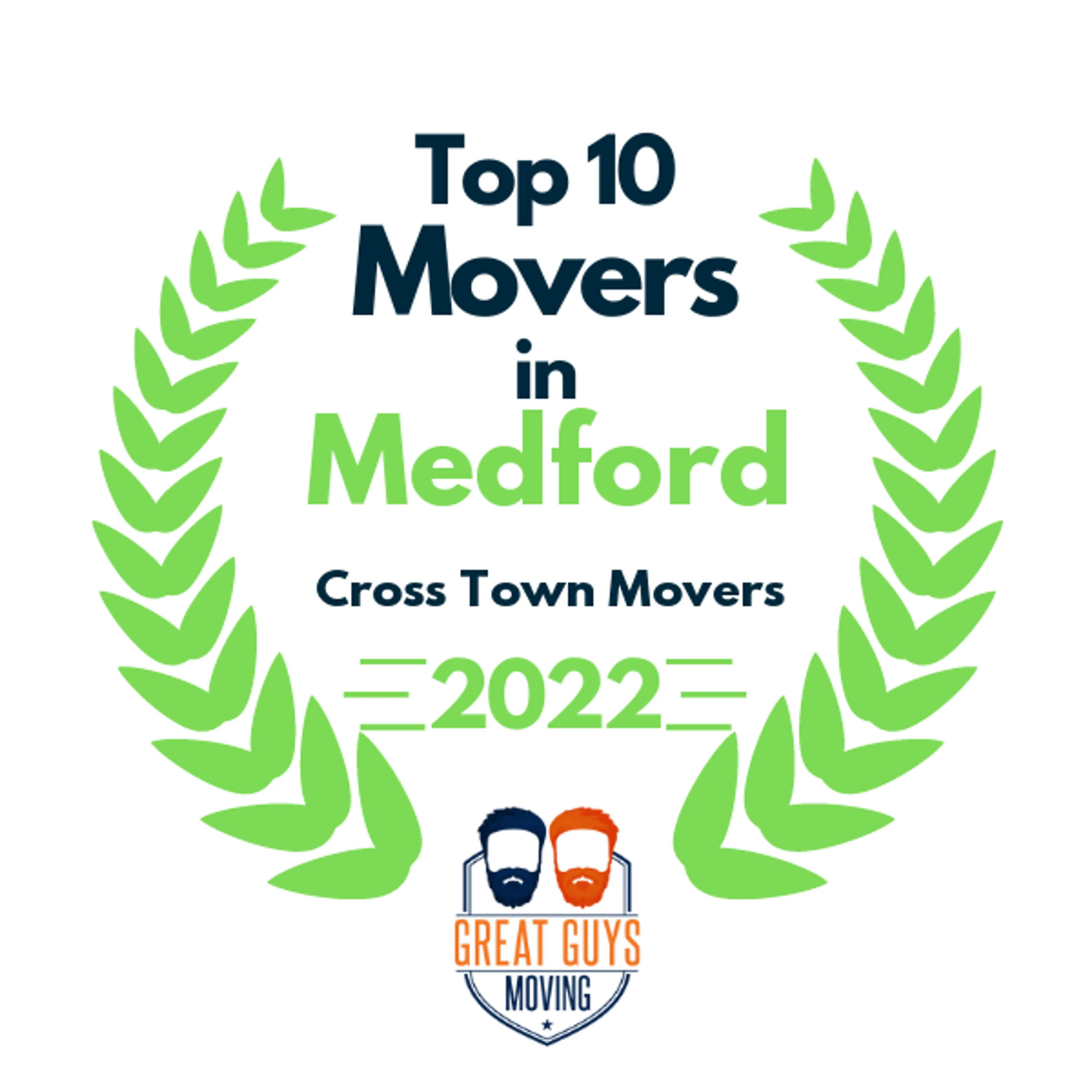 Top 10 Movers in Medford, OR 2022 award