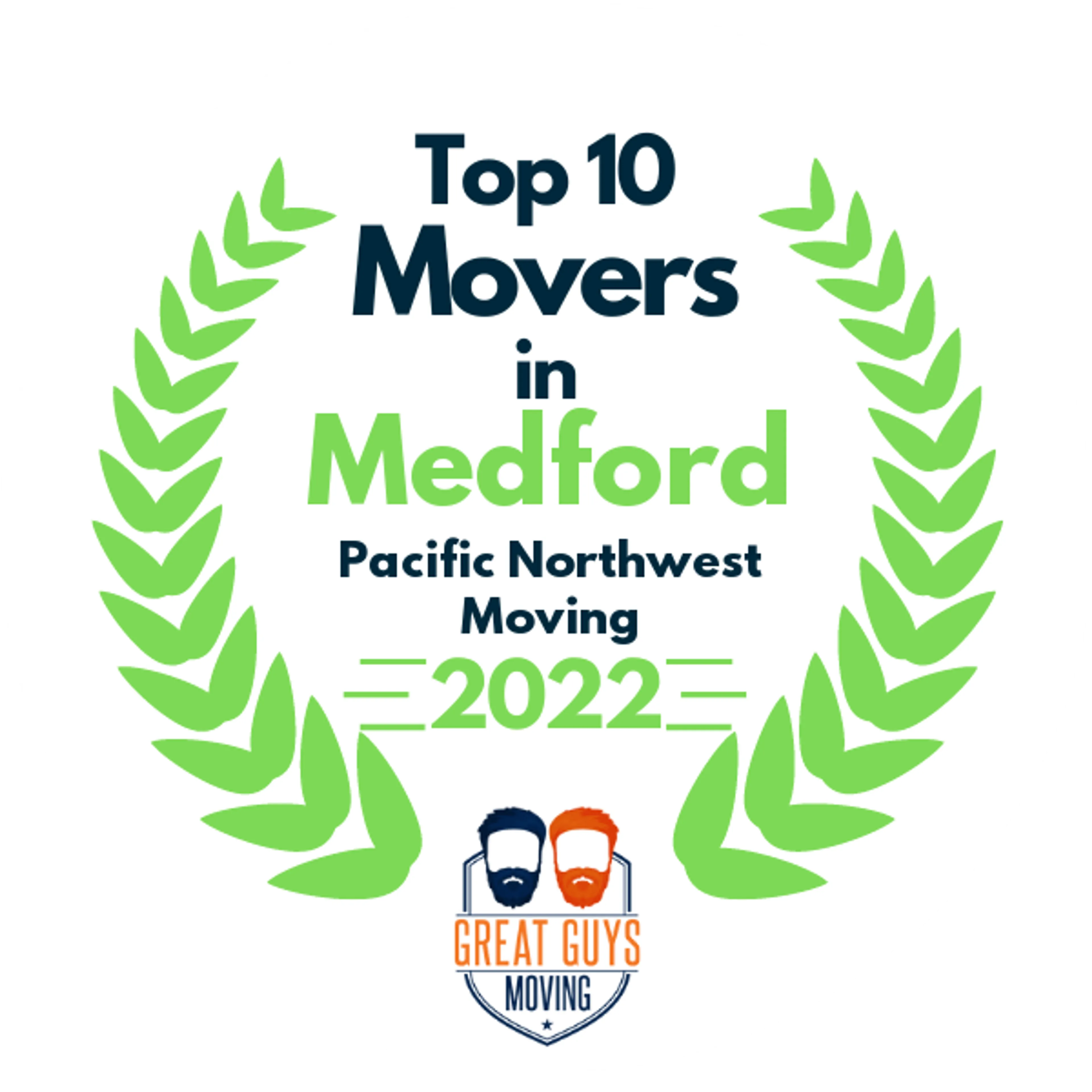 Top 10 Movers in Medford, OR 2022 award