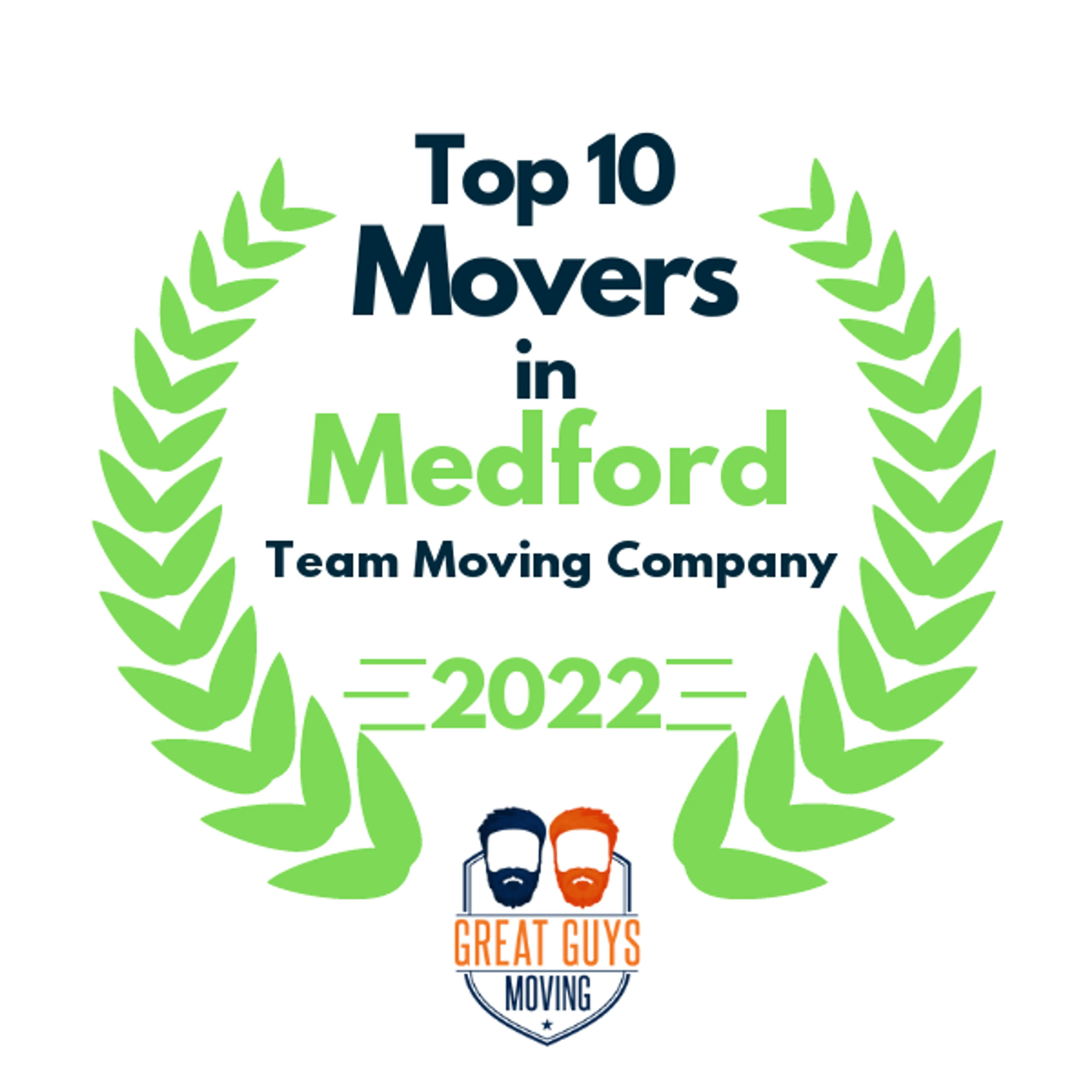Top 10 Movers in Medford, OR 2022 award