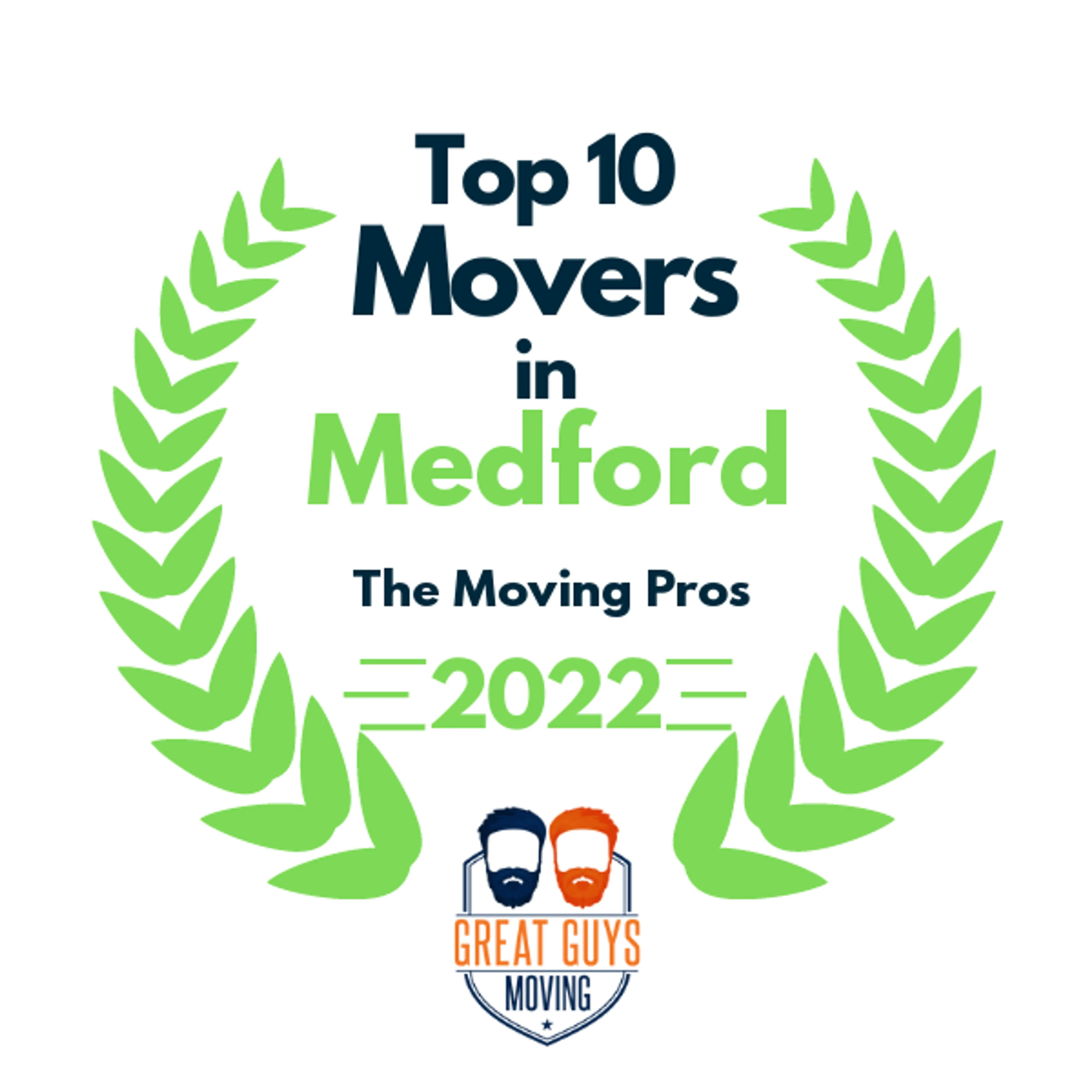 Top 10 Movers in Medford, OR 2022 award
