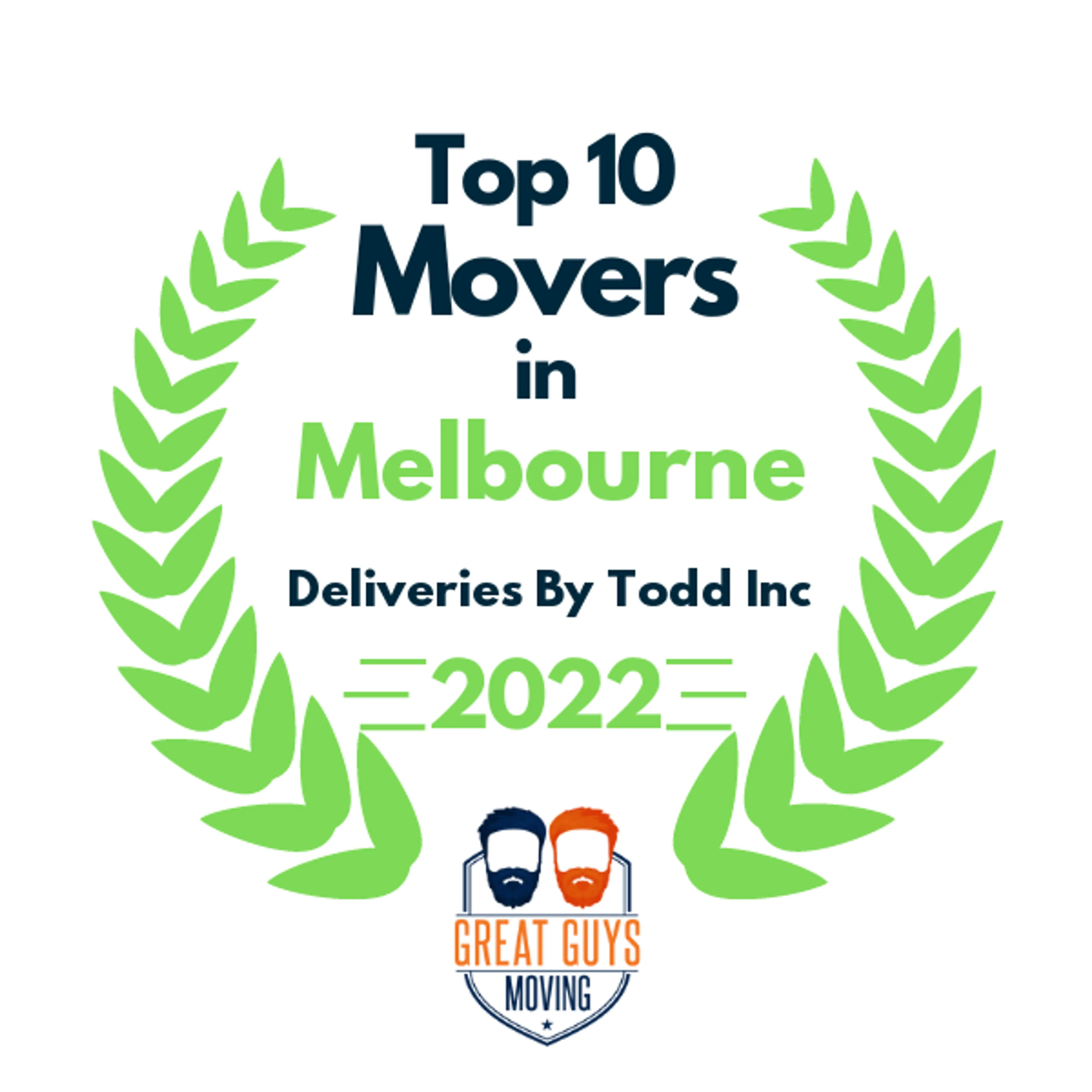 Top 10 Movers in Palm Bay, FL 2022 award