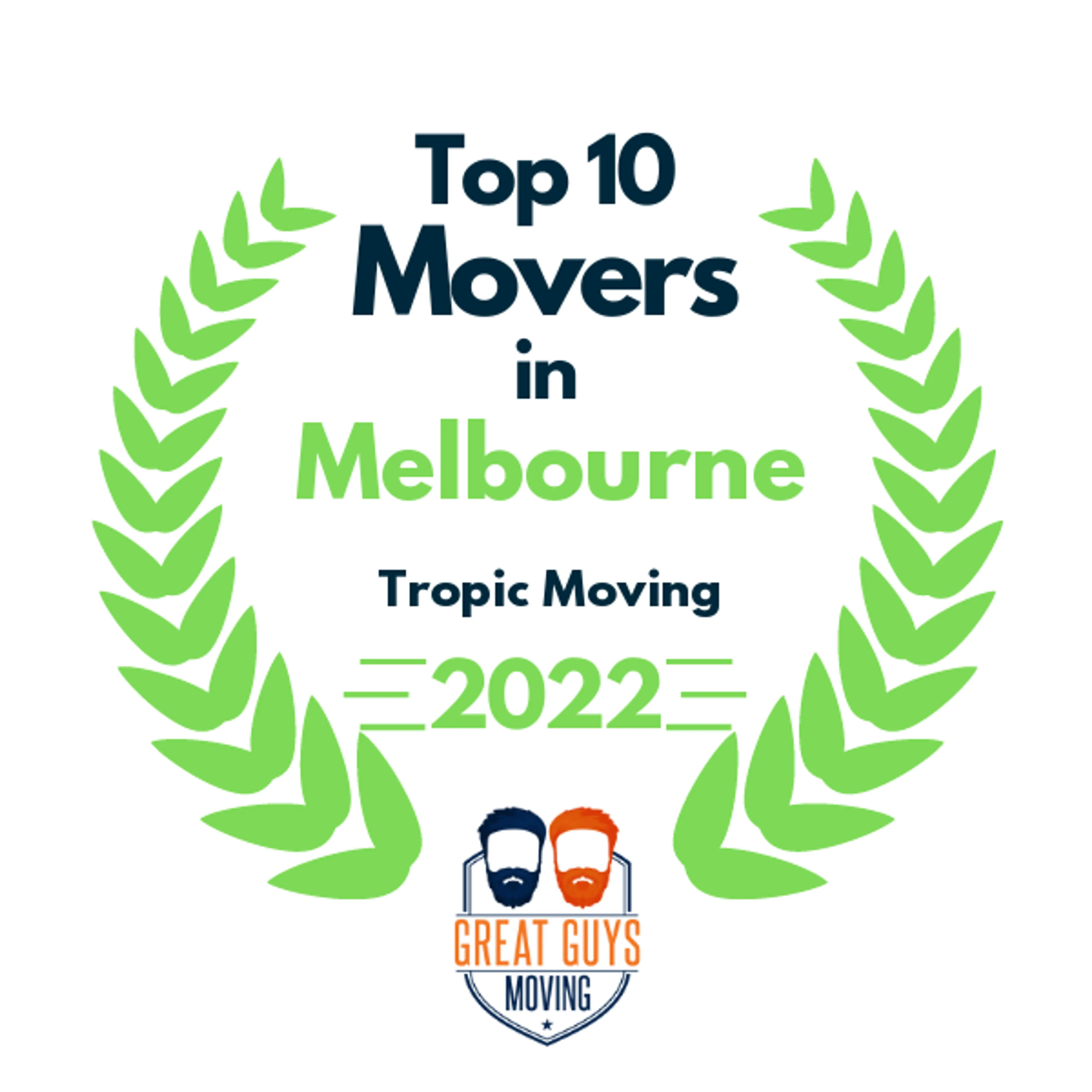Top 10 Movers in Palm Bay, FL 2022 award