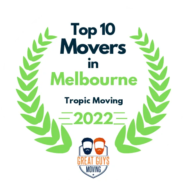 Top 10 Movers in Palm Bay, FL 2022 award