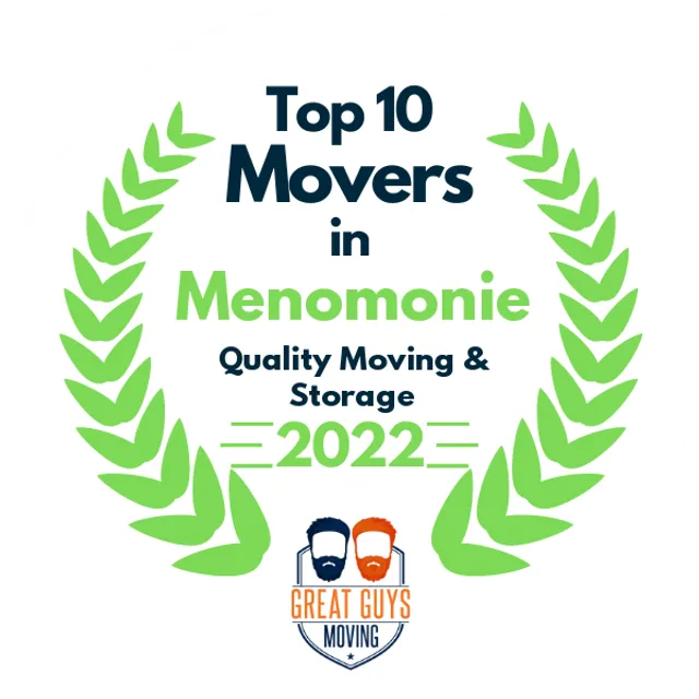 Top 10 Movers in Woodbury, MN 2022 award