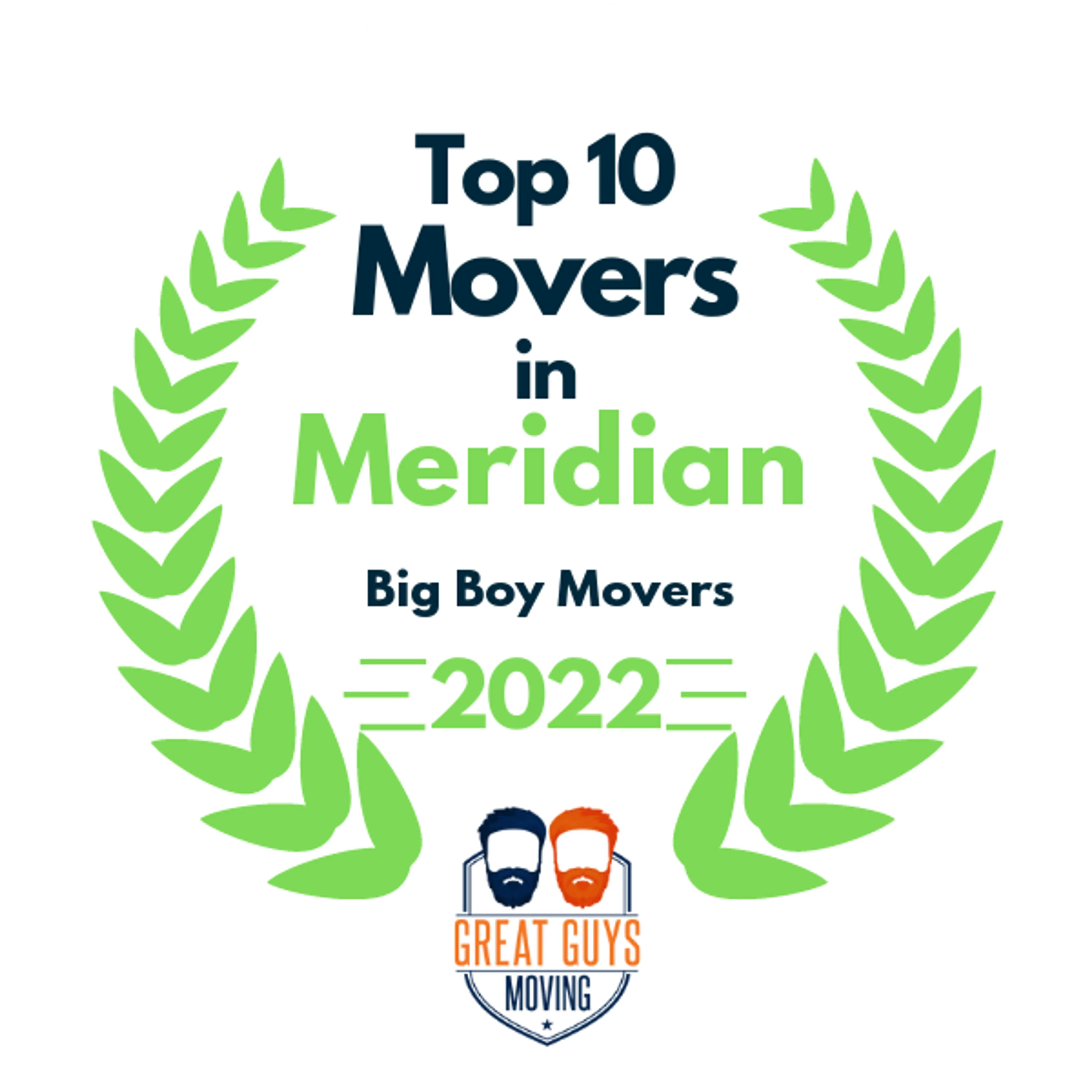 Top 10 Movers in Meridian, ID 2022 award