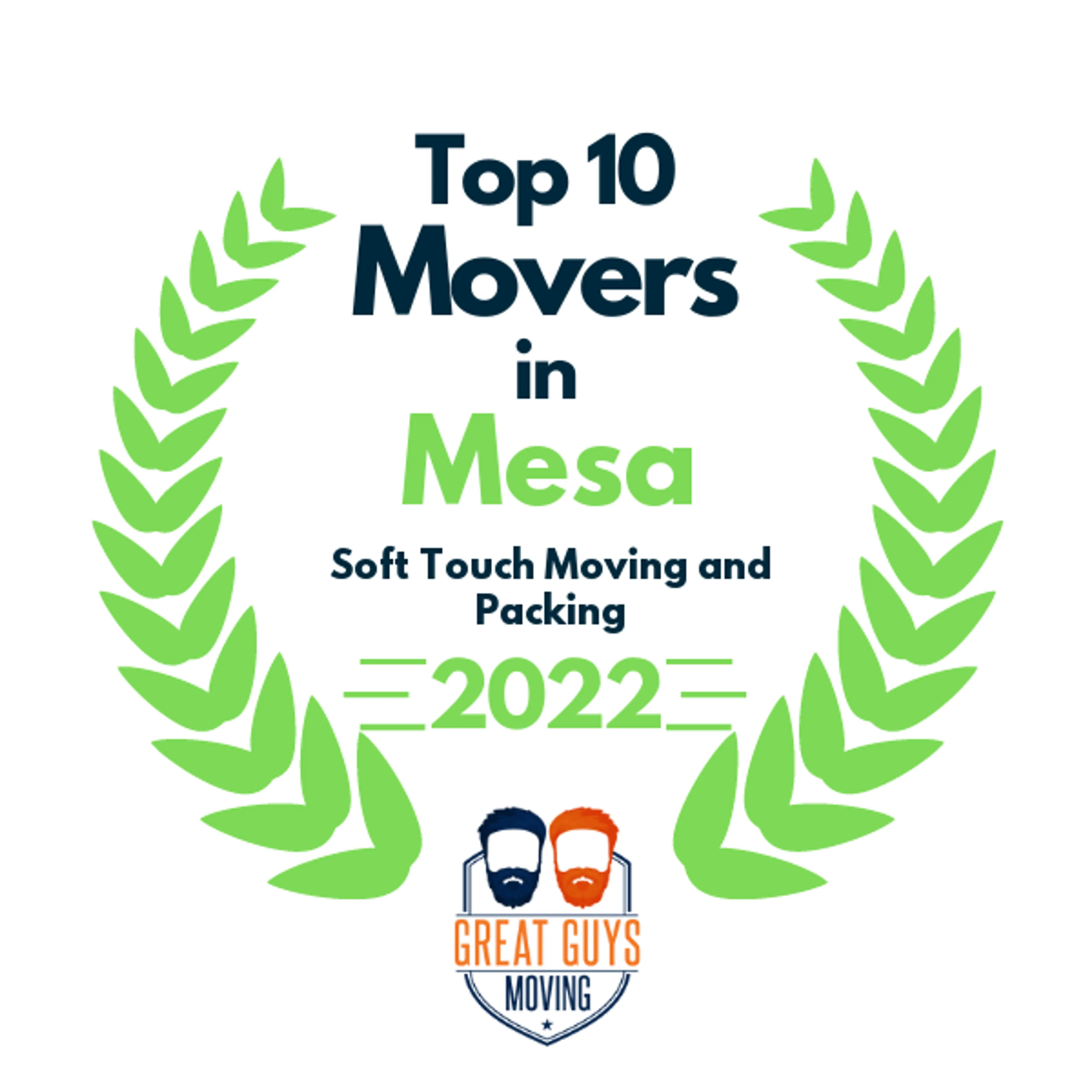 Top 10 Movers in Phoenix, AZ 2022 award