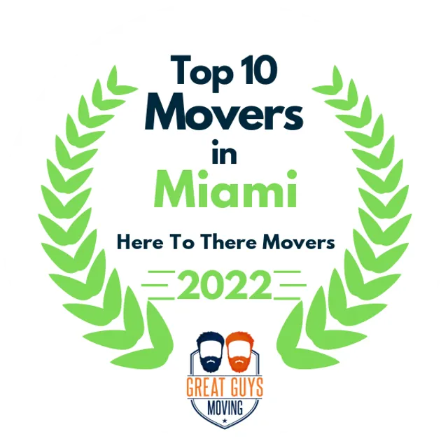 Top 10 Movers in Miami, FL 2022 award