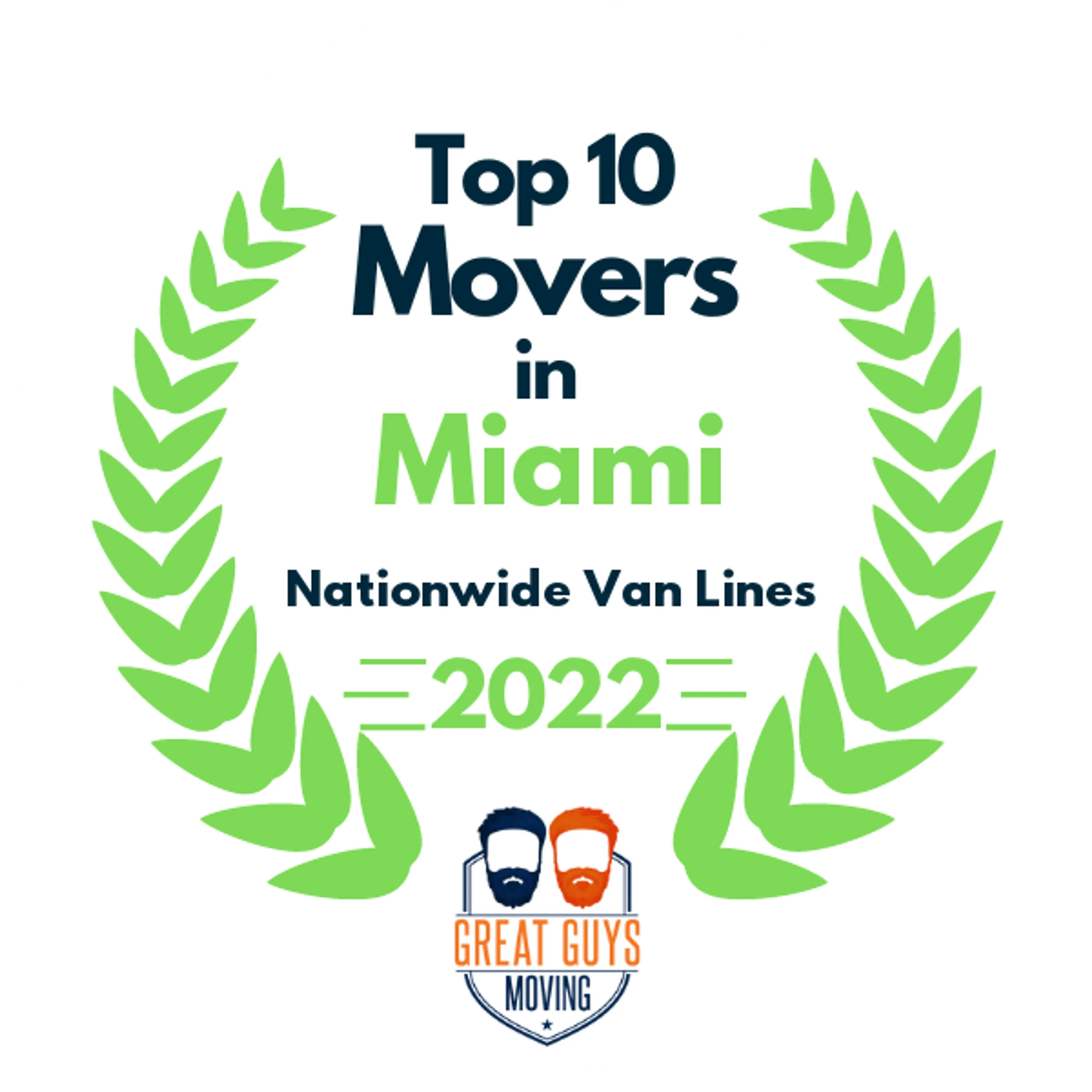 Top 10 Movers in Miami, FL 2022 award