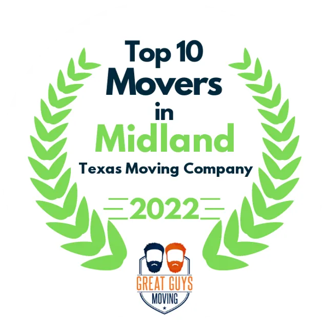 Top 10 Movers in Midland, TX 2022 award