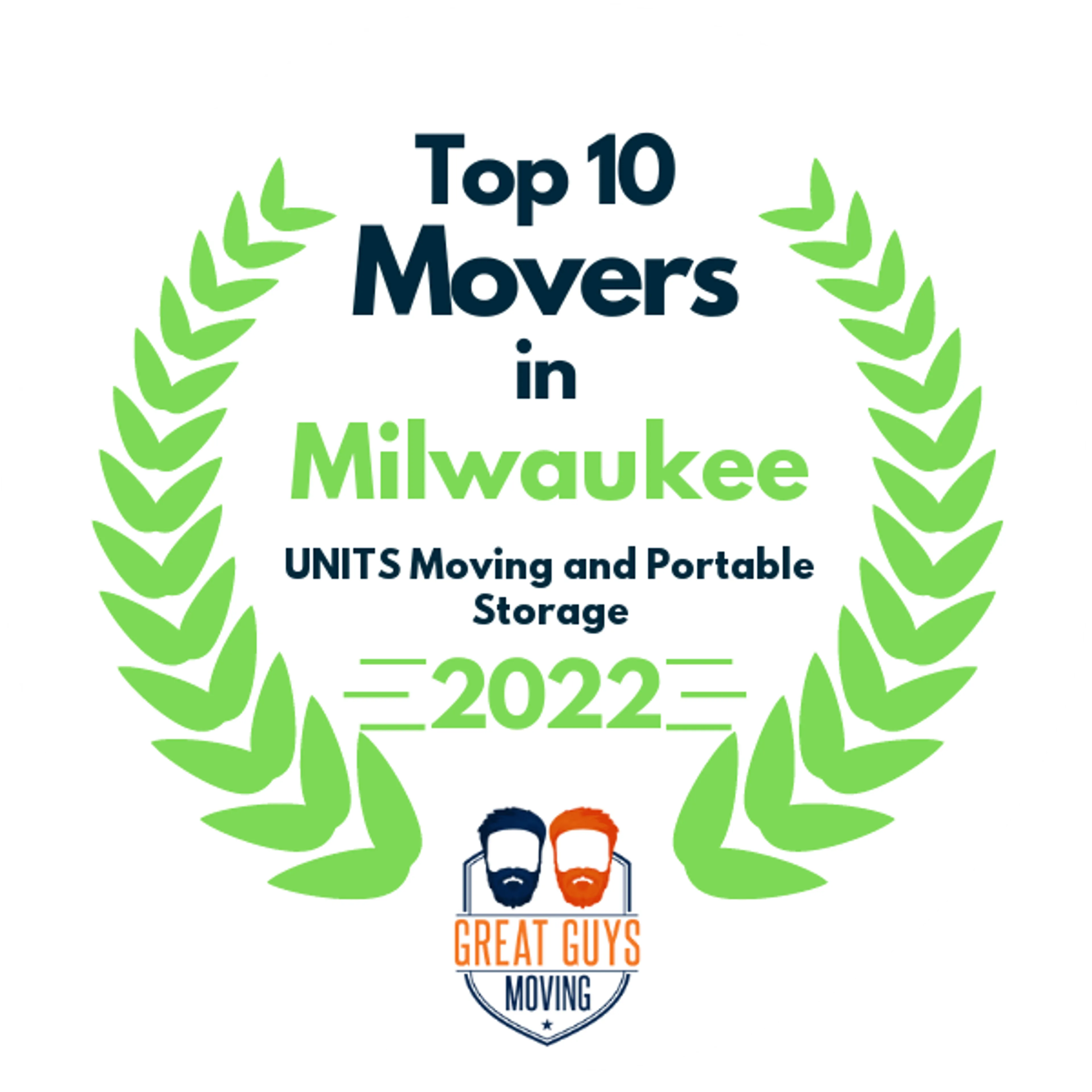 Top 10 Movers in Milwaukee, WI 2022 award