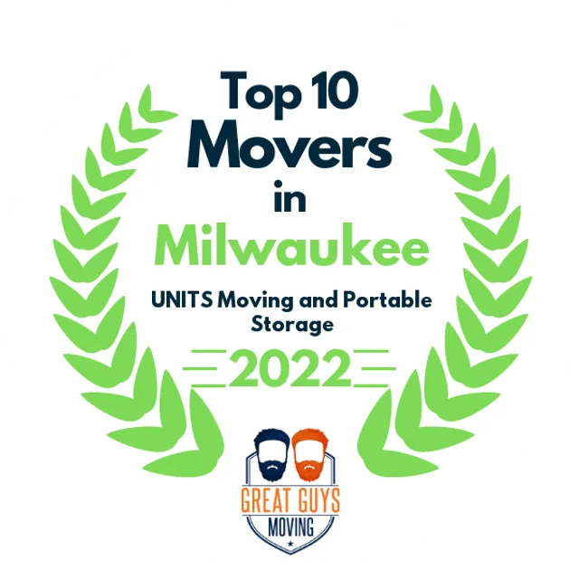 Top 10 Movers in Milwaukee, WI 2022 award