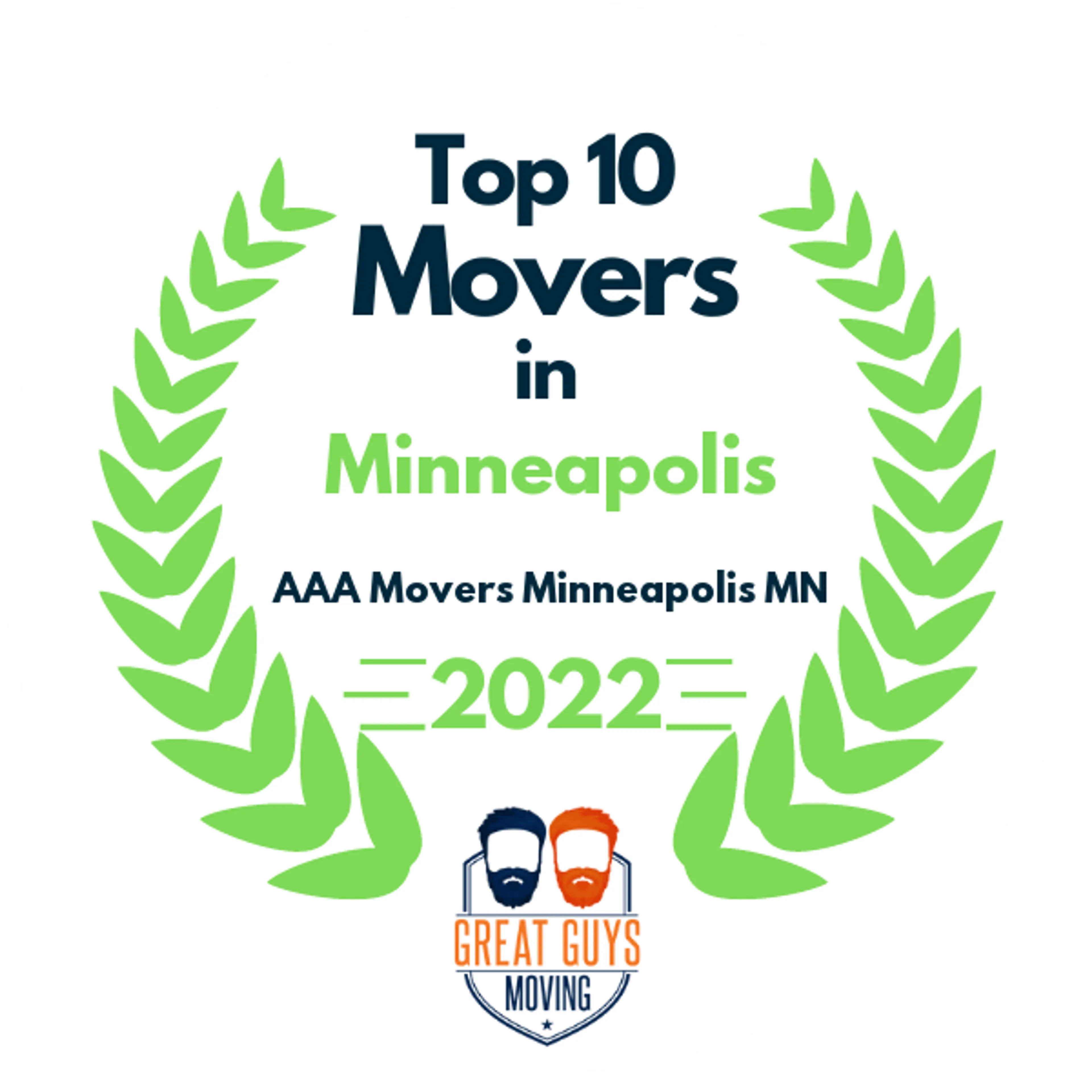 Top 10 Movers in Minneapolis, MN 2022 award