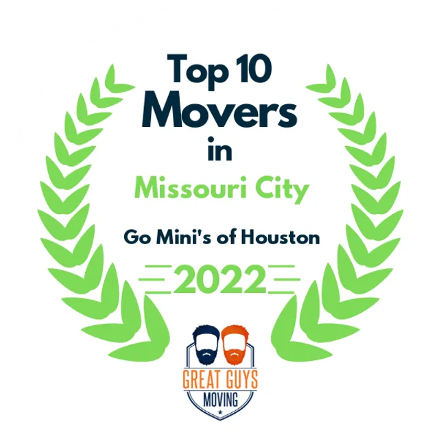 Top 10 Movers in Sugar Land, TX 2022 award