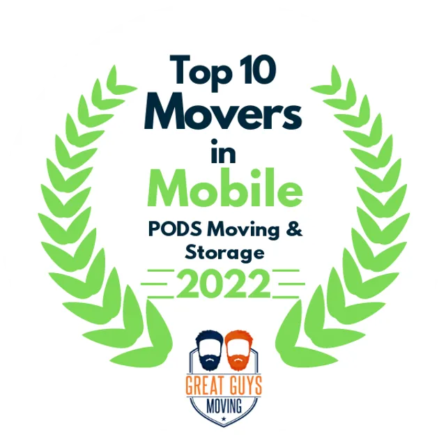 Top 10 Movers in Mobile, AL 2022 award