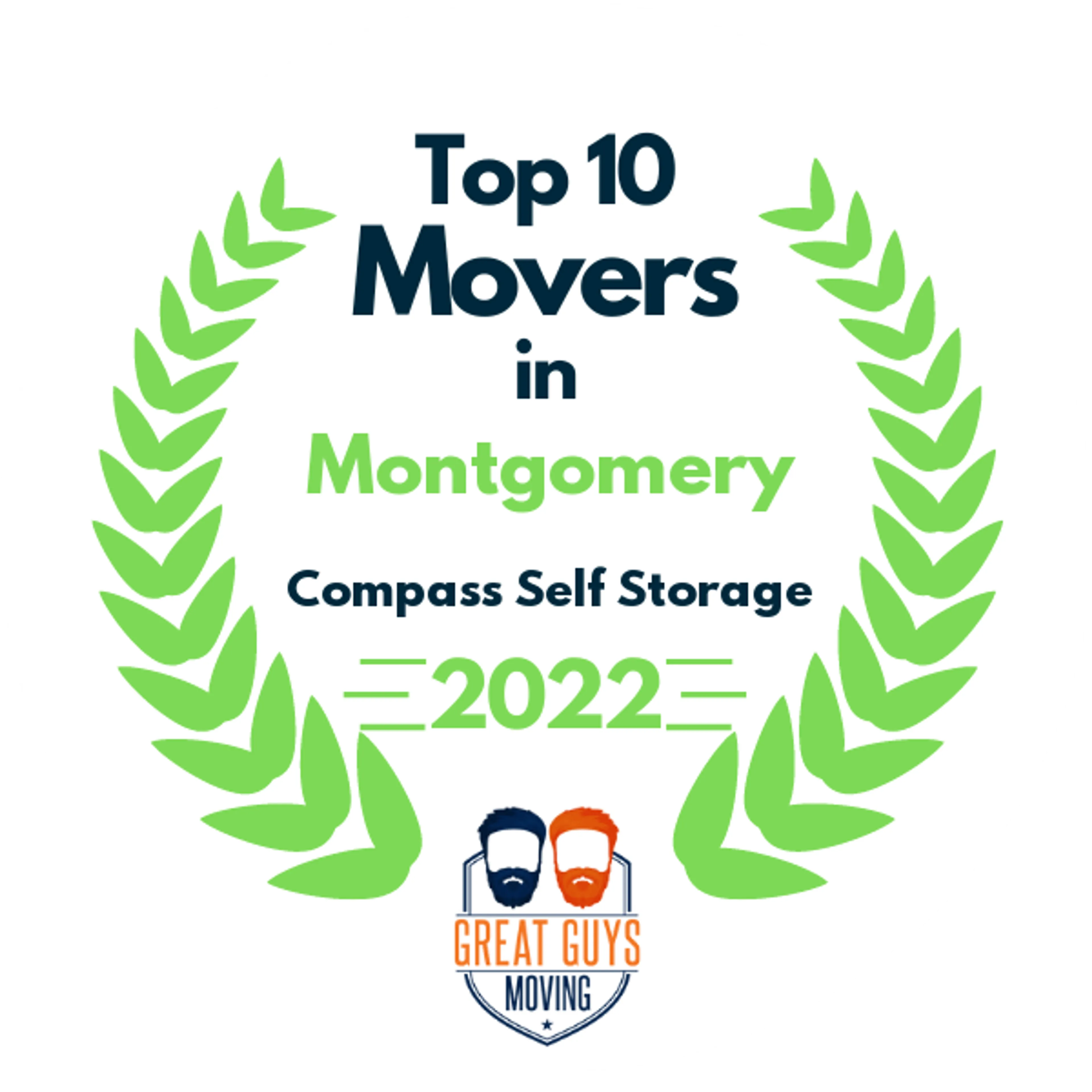 Top 10 Movers in Montgomery, AL 2022 award