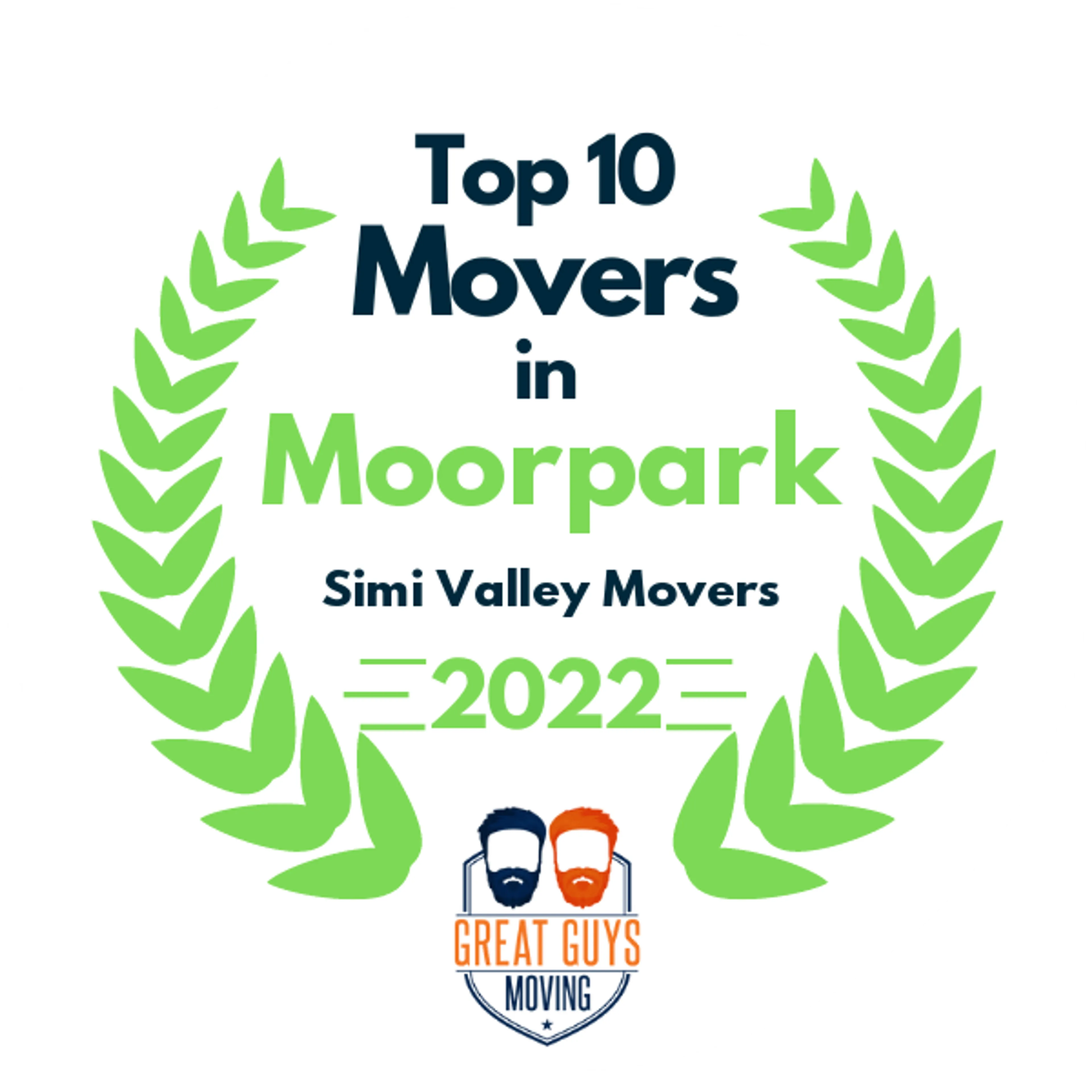 Top 10 Movers in Thousand Oaks, CA 2022 award