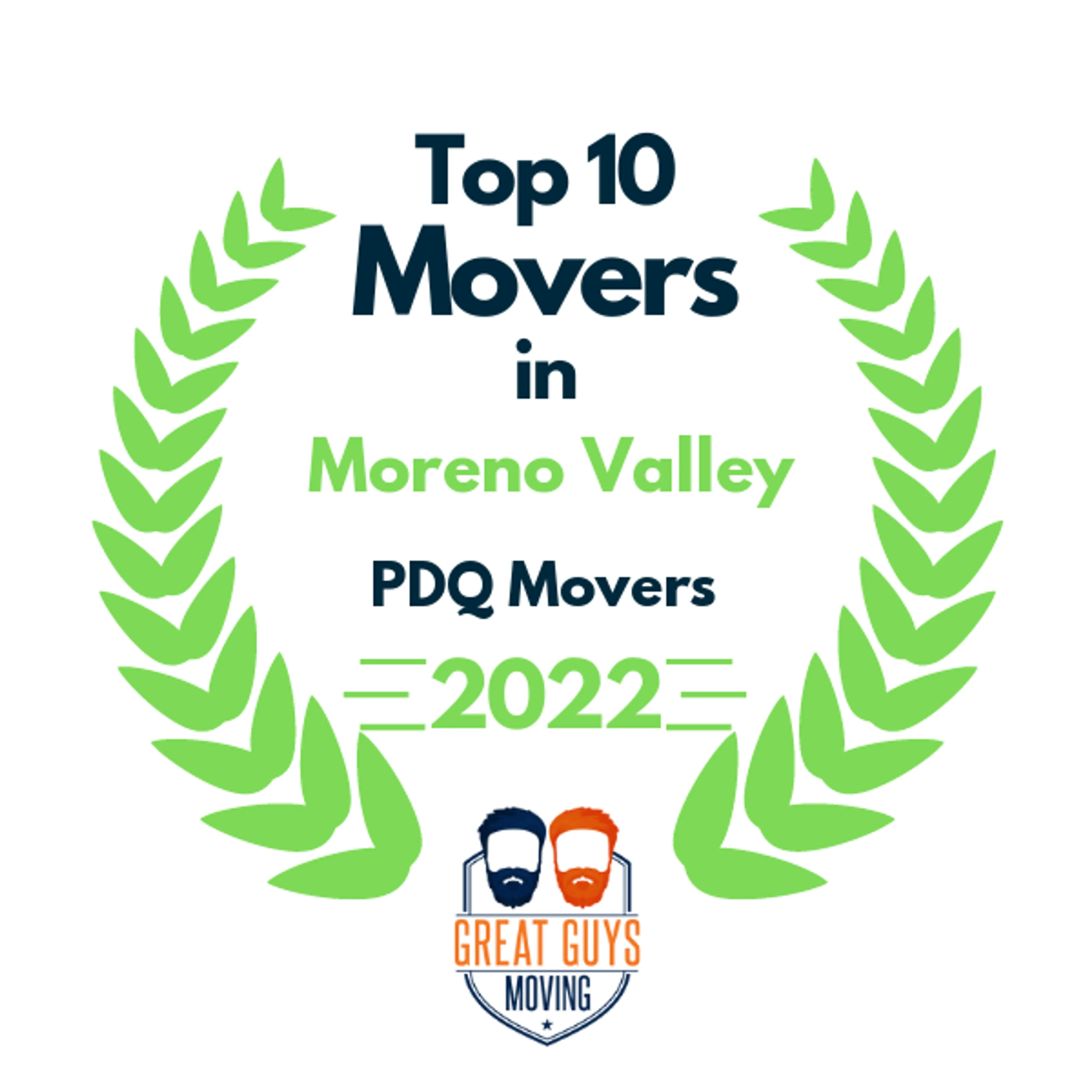 Top 10 Movers in Riverside, CA 2022 award