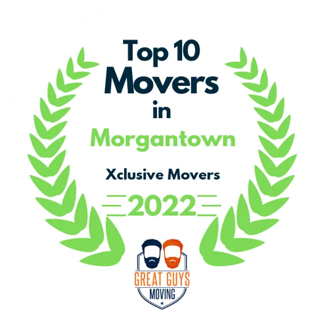 Top 10 Movers in Morgantown, WV 2022 award