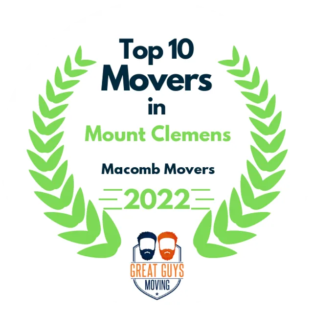 Top 10 Movers in Detroit, MI 2022 award