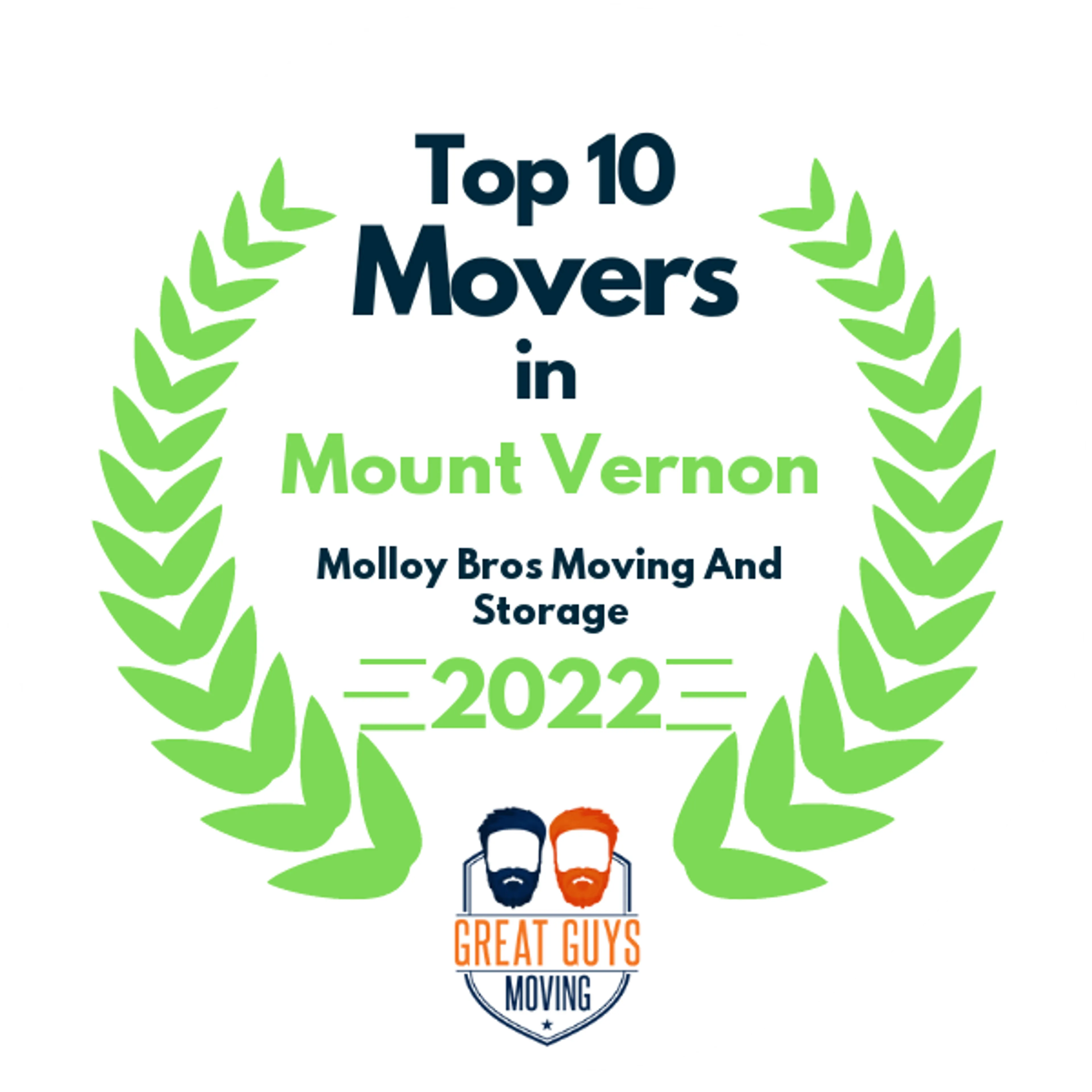 Top 10 Movers in Mount Vernon, NY 2022 award