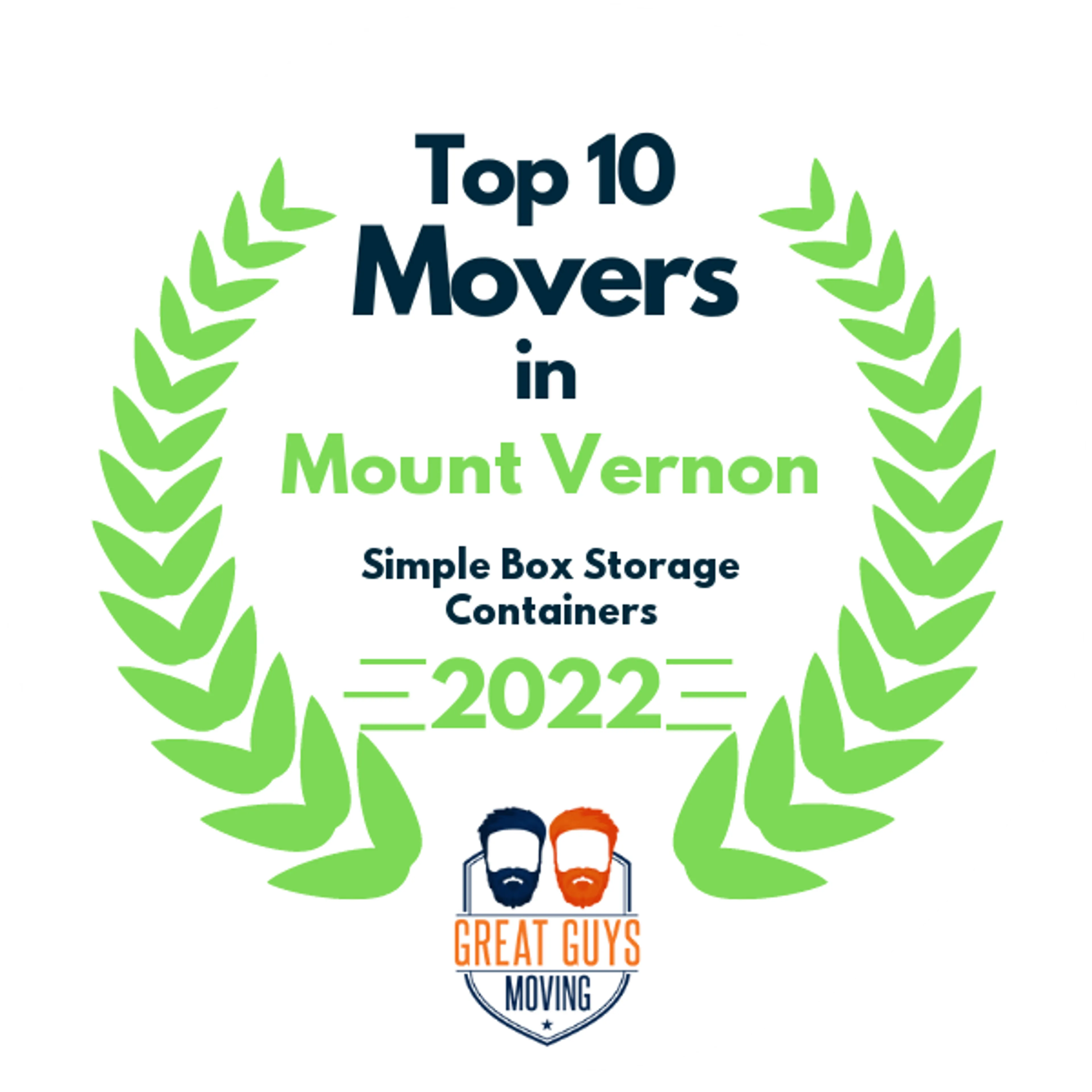 Top 10 Movers in Mount Vernon, WA 2022 award