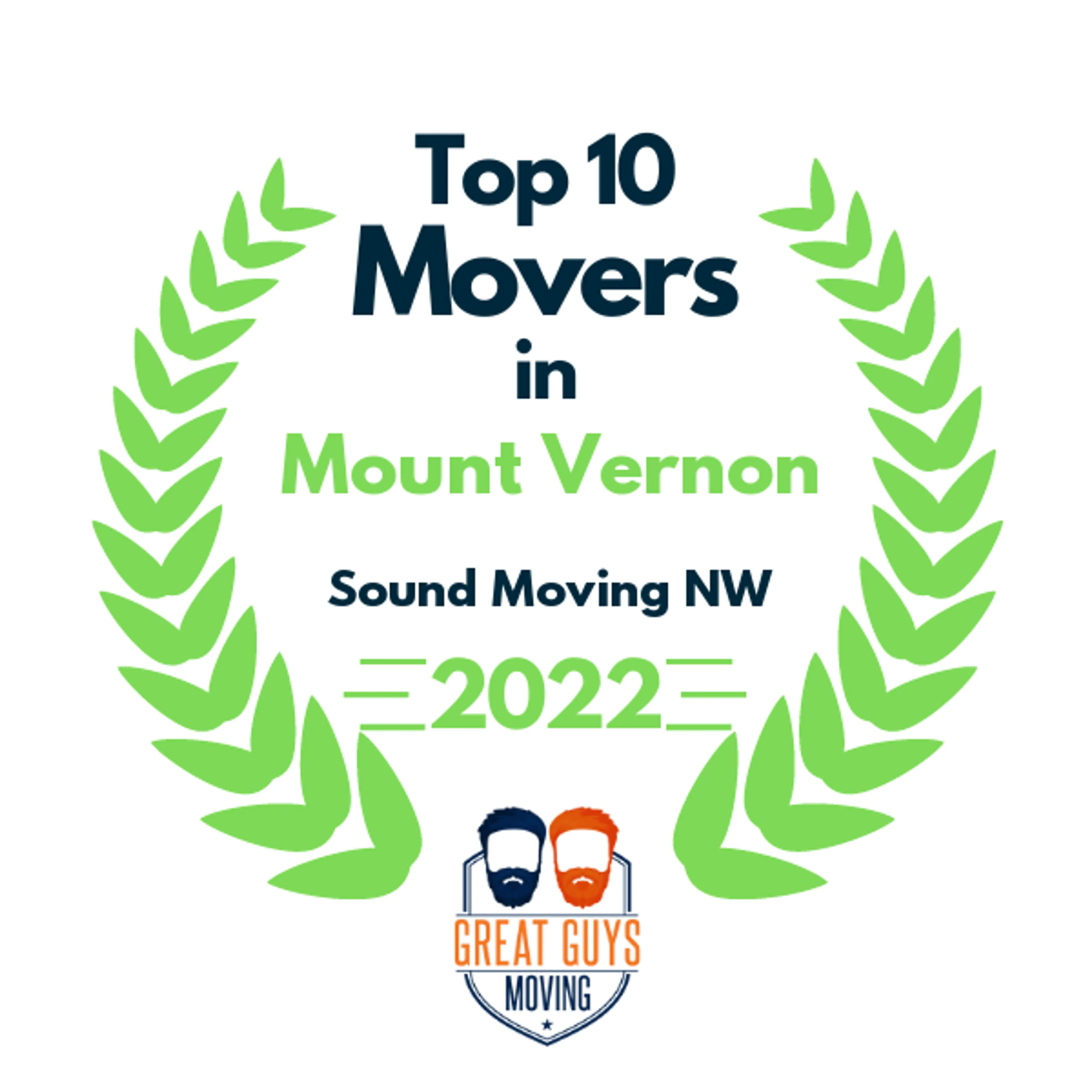 Top 10 Movers in Kent, WA 2022 award