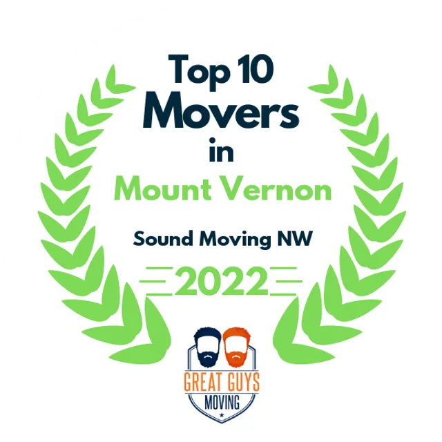 Top 10 Movers in Everett, WA 2022 award