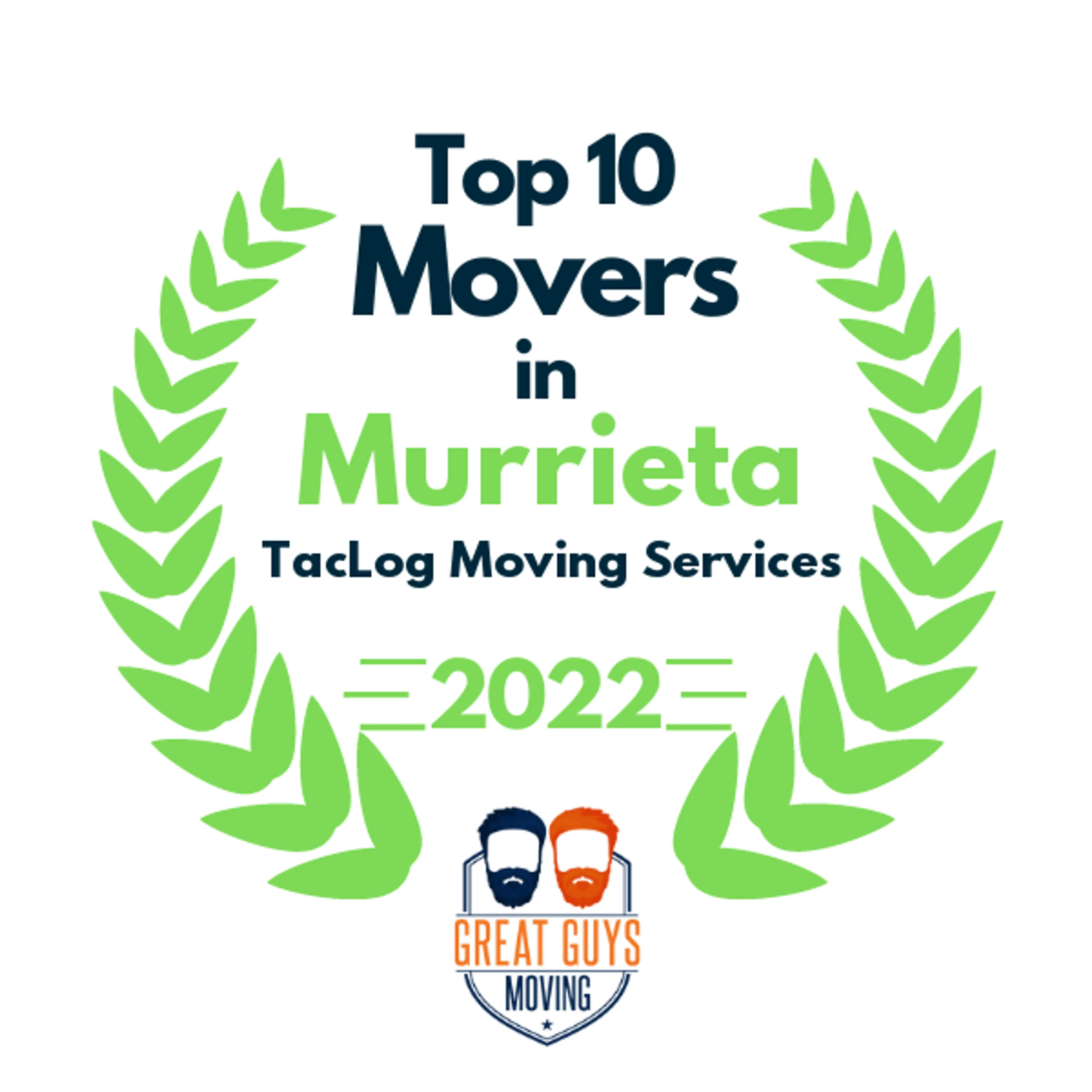 Top 10 Movers in Riverside, CA 2022 award