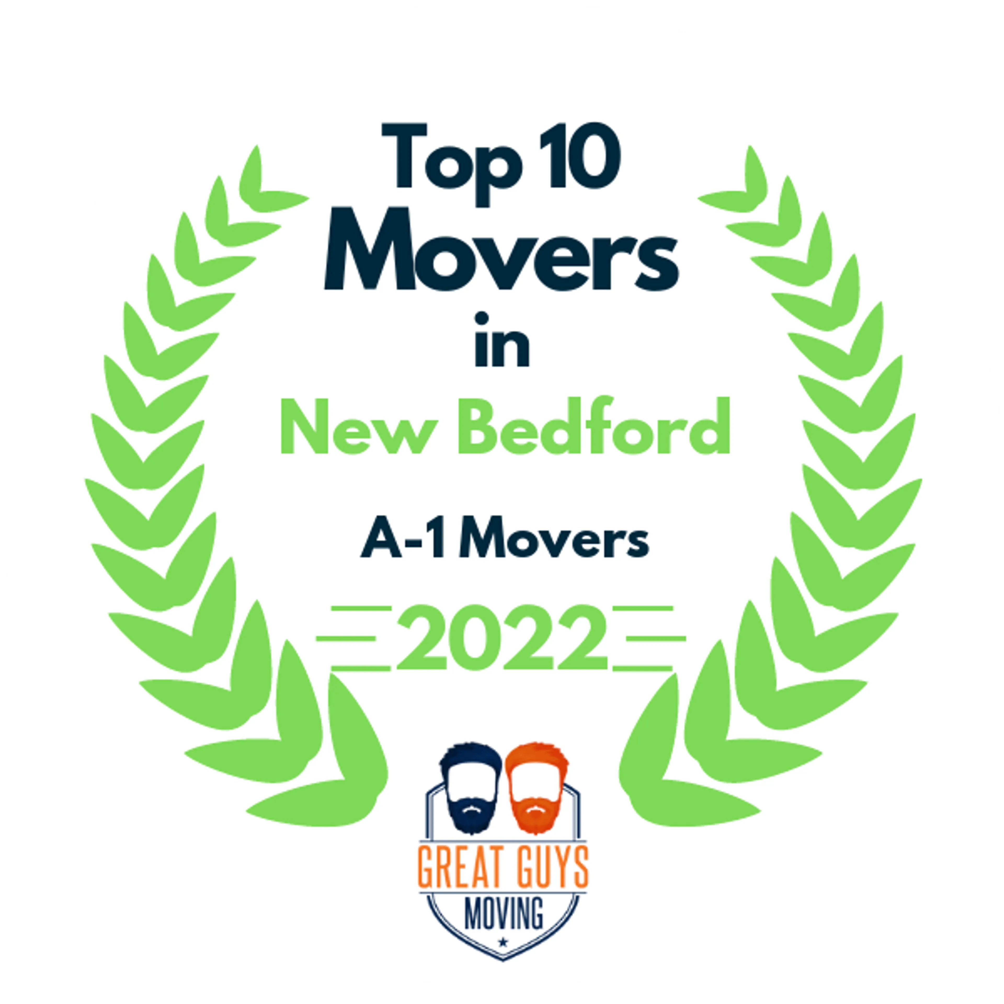 Top 10 Movers in New Bedford, MA 2022 award