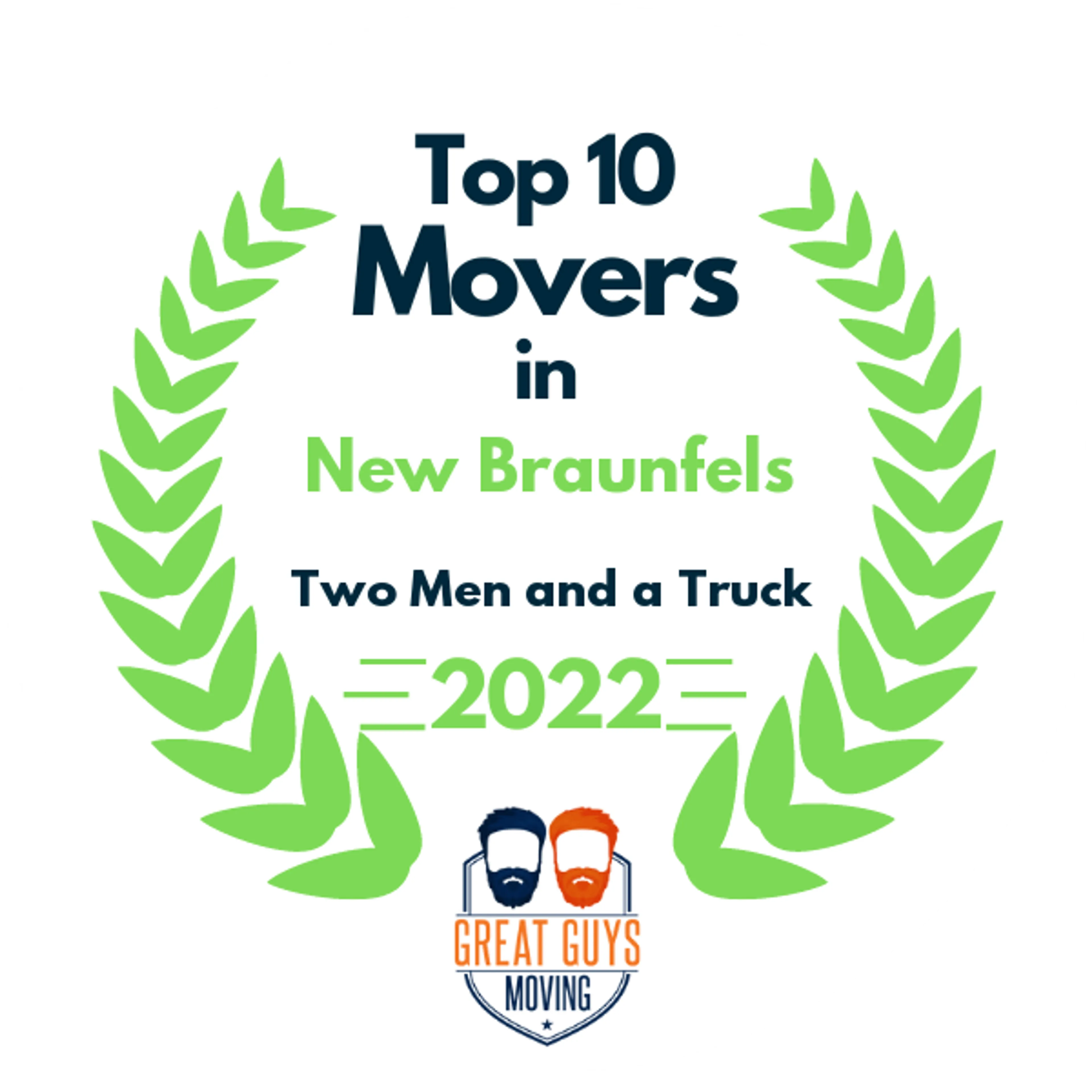 Top 10 Movers in San Antonio, TX 2022 award