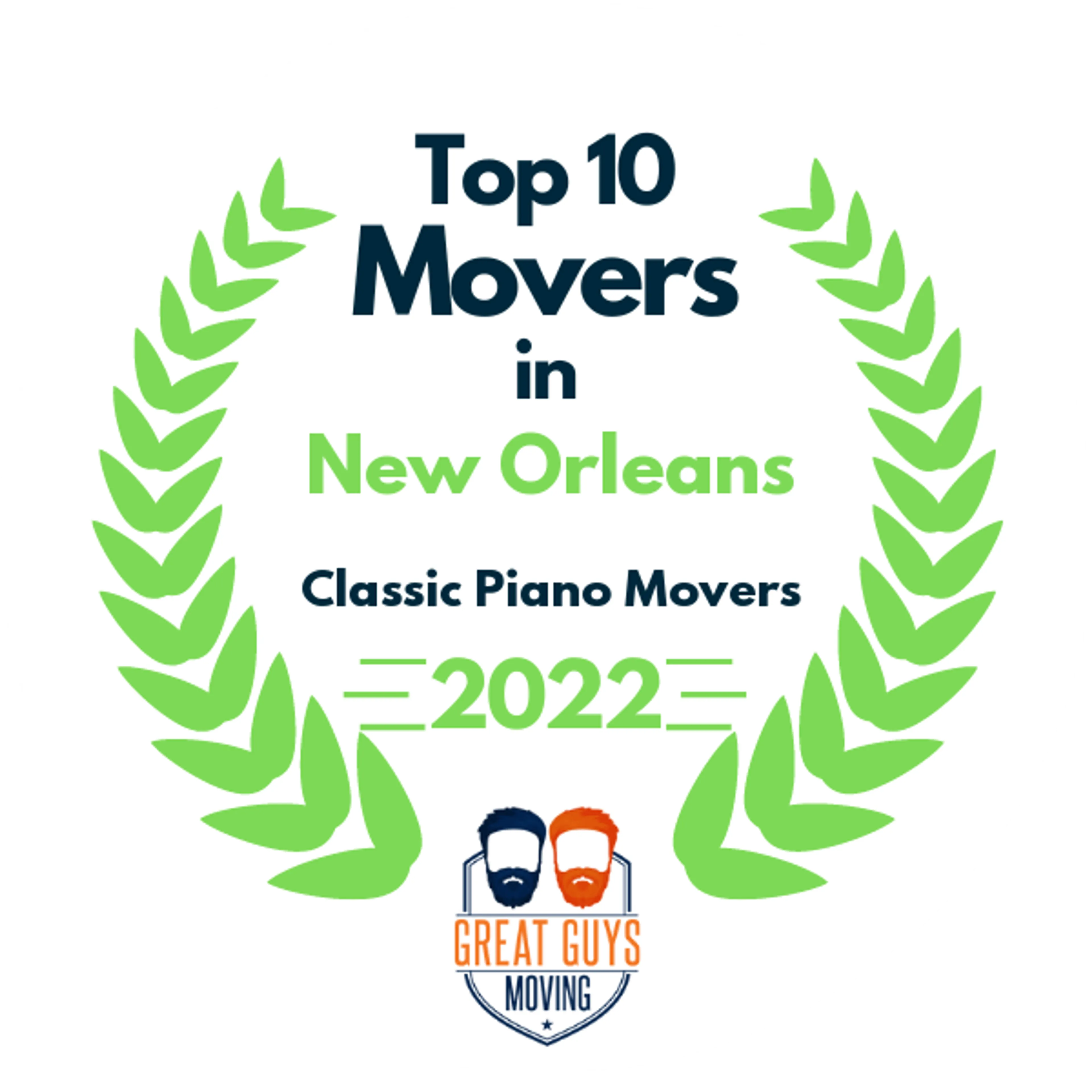 Top 10 Movers in New Orleans, LA 2022 award