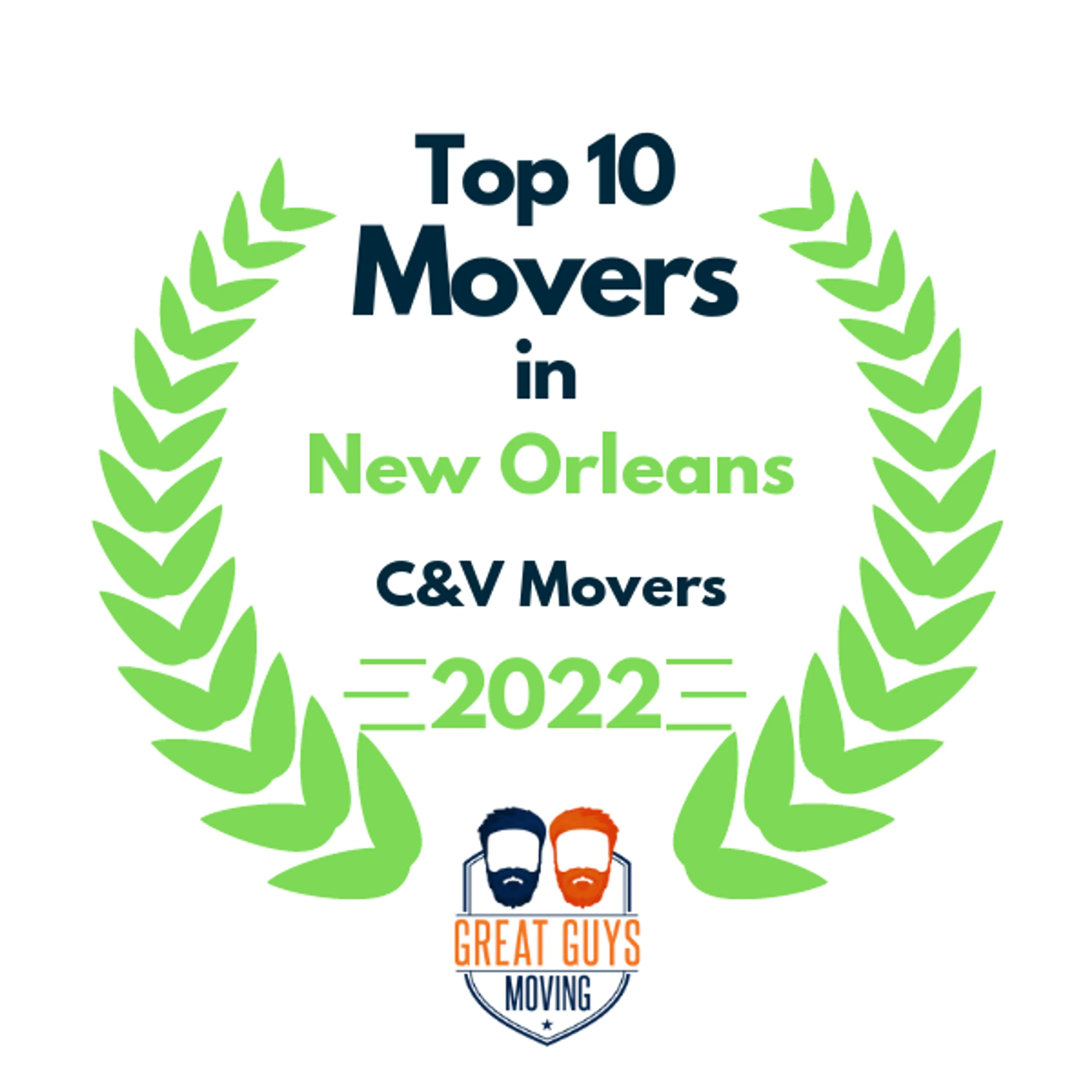 Top 10 Movers in New Orleans, LA 2022 award