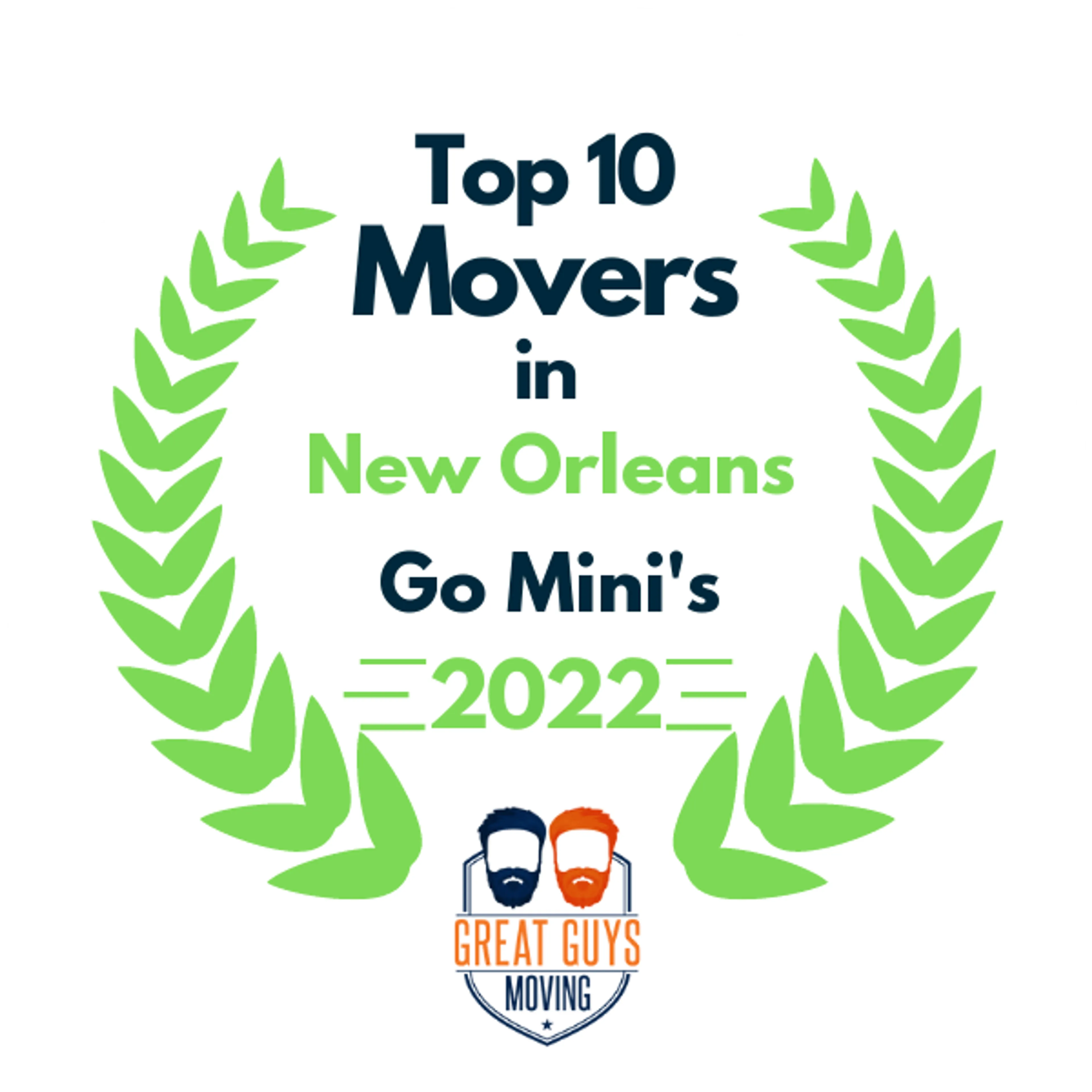 Top 10 Movers in New Orleans, LA 2022 award