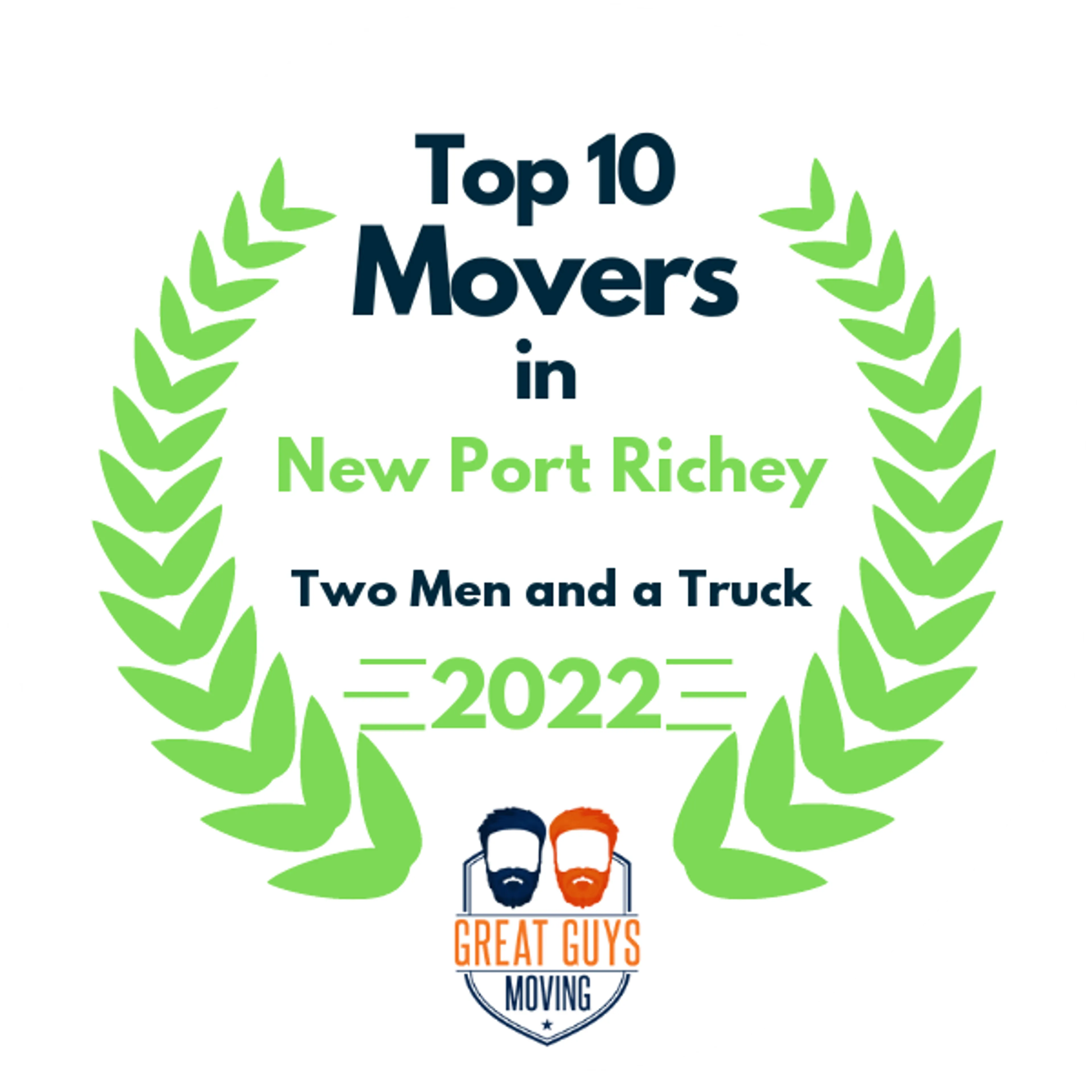 Top 10 Movers in Tampa, FL 2022 award