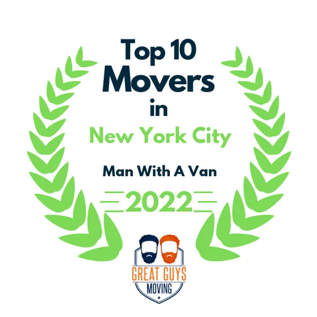 Top 10 Movers in New York City, NY 2022 award