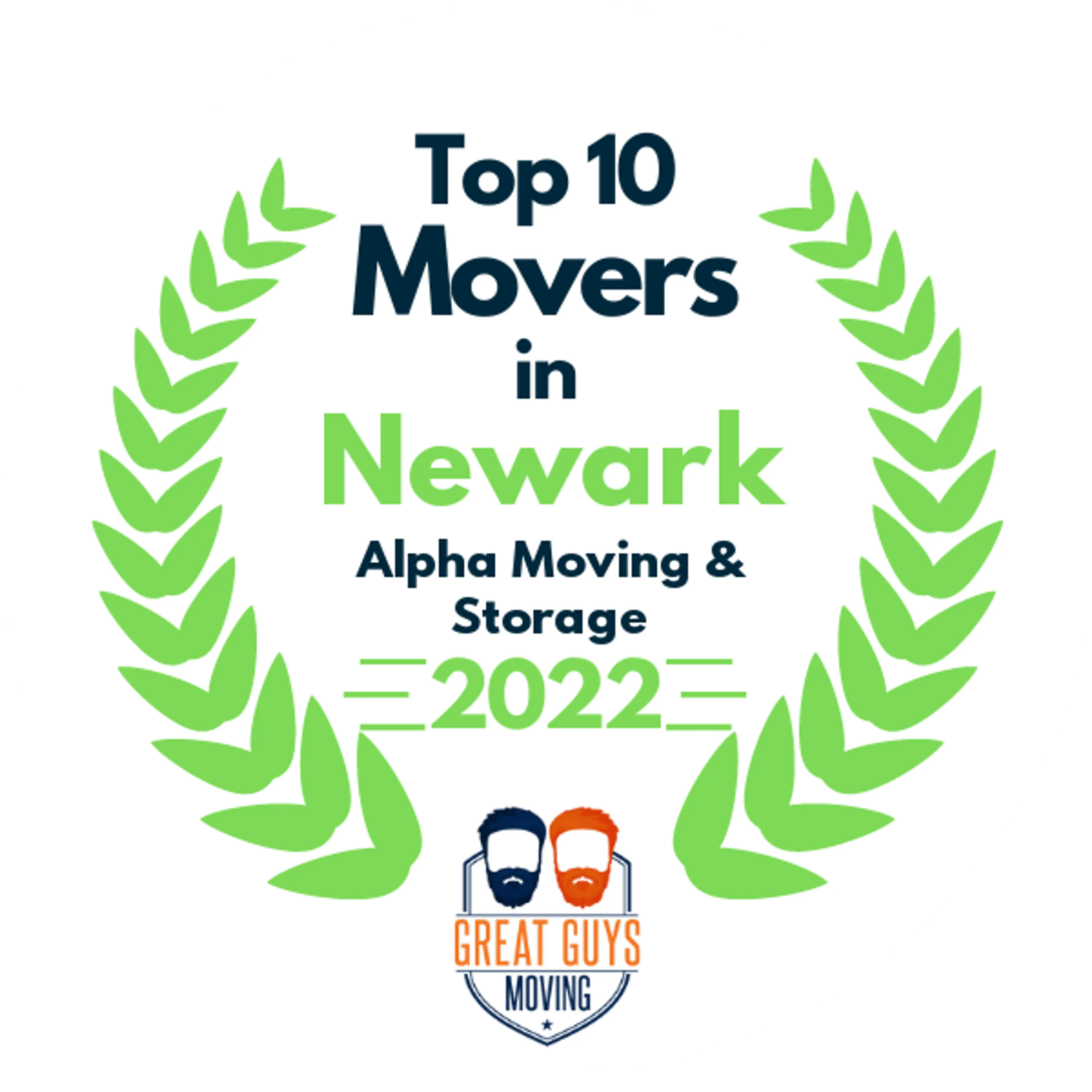 Top 10 Movers in Newark, NJ 2022 award