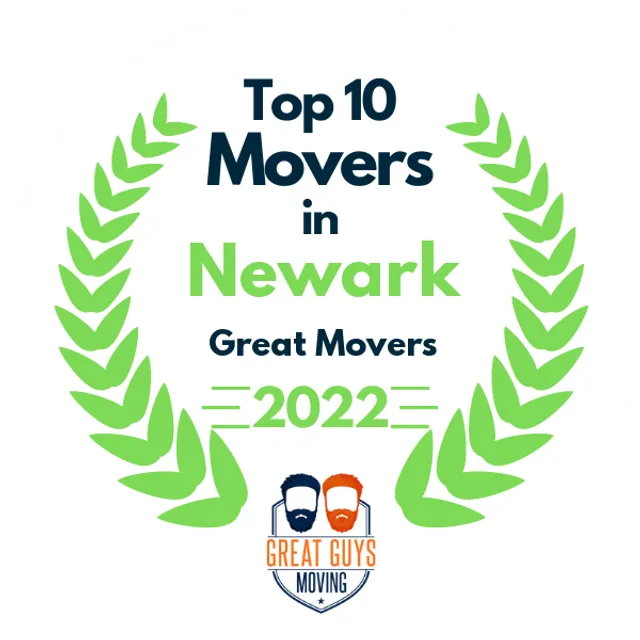 Top 10 Movers in Newark, NJ 2022 award