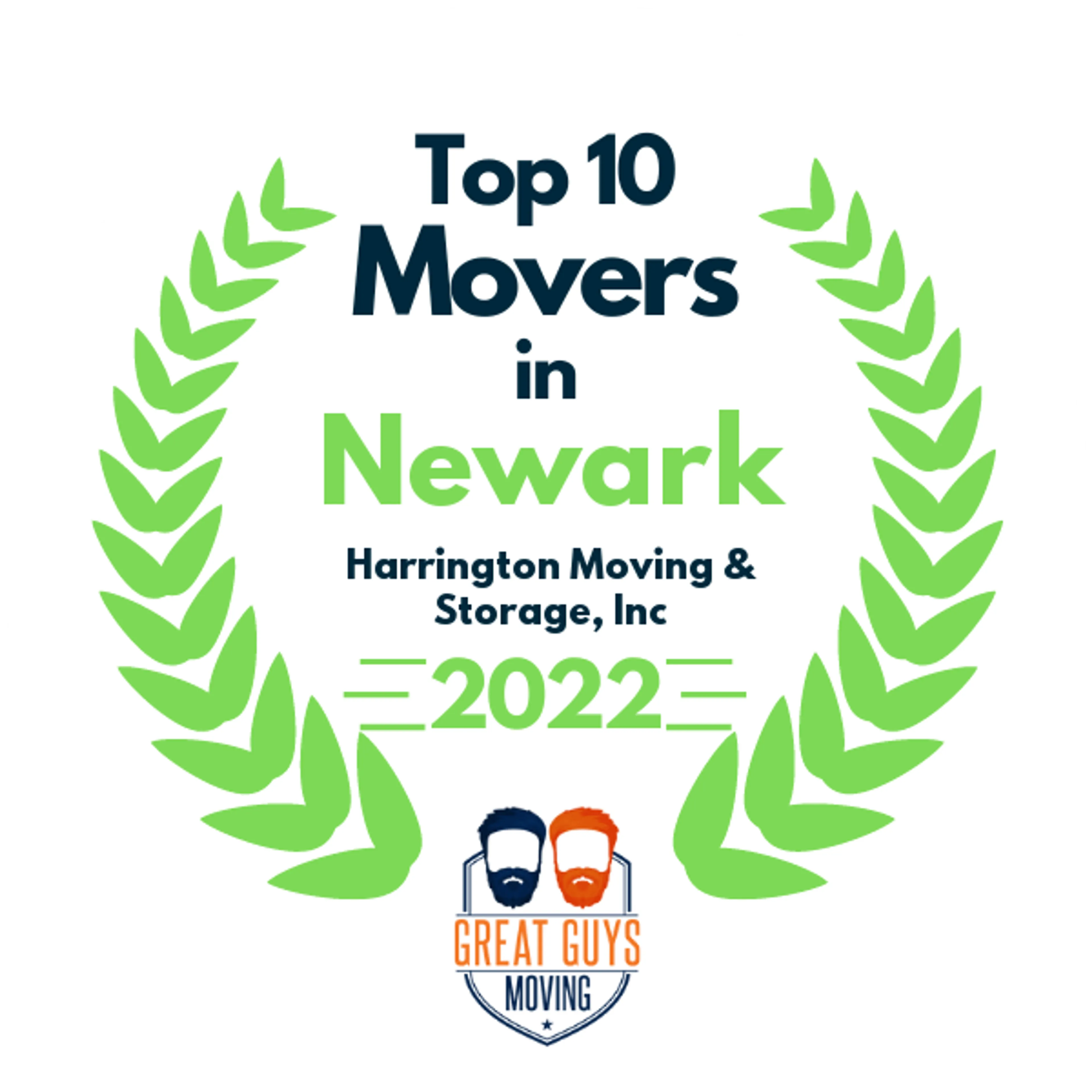 Top 10 Movers in Newark, NJ 2022 award