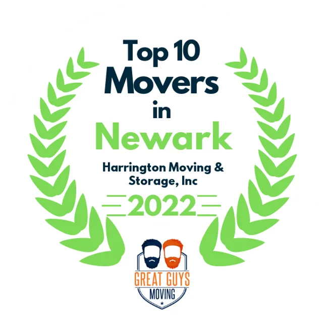 Top 10 Movers in Newark, NJ 2022 award