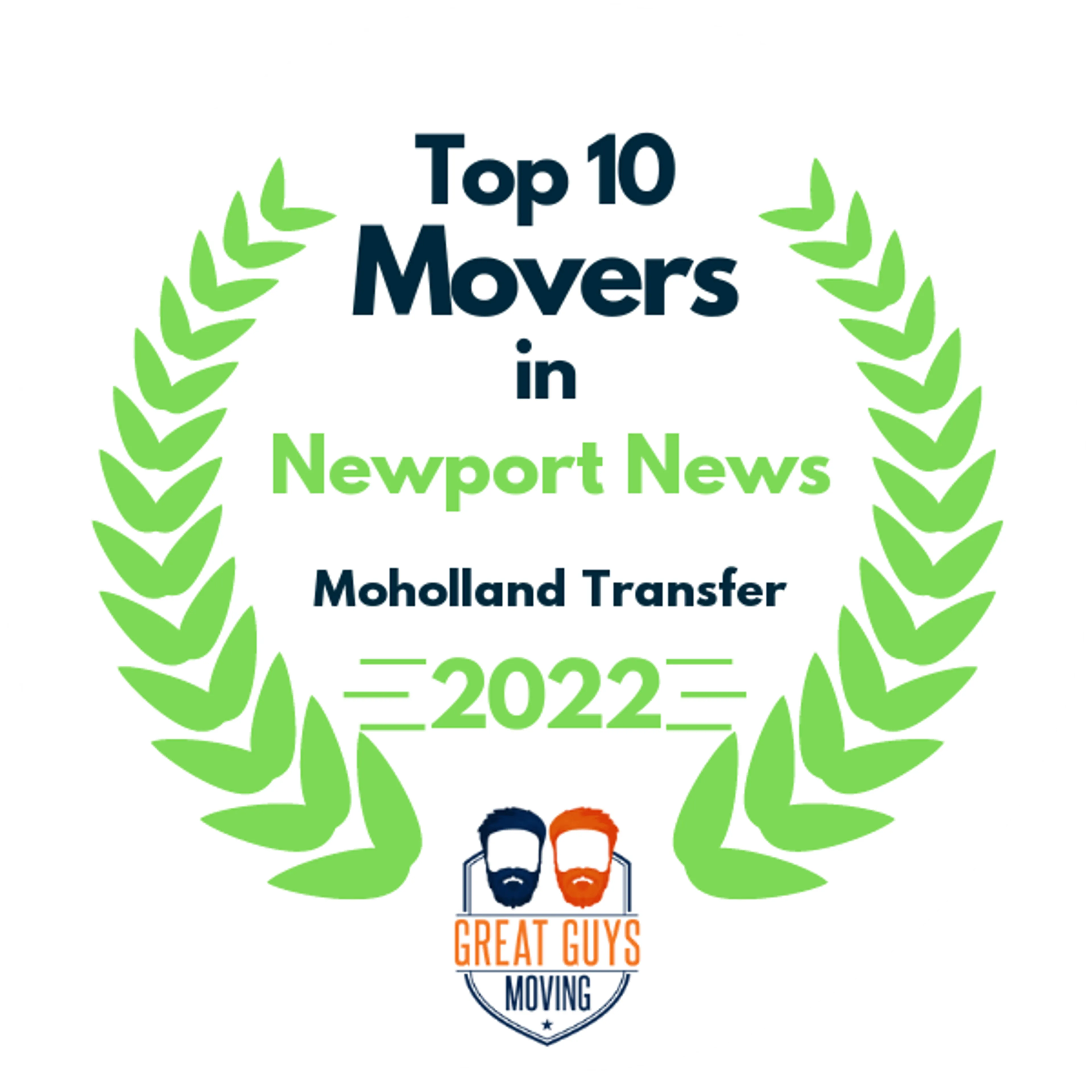 Top 10 Movers in Virginia Beach, VA 2022 award