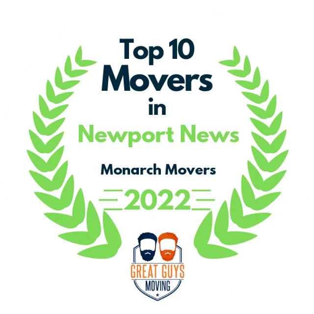 Top 10 Movers in Virginia Beach, VA 2022 award