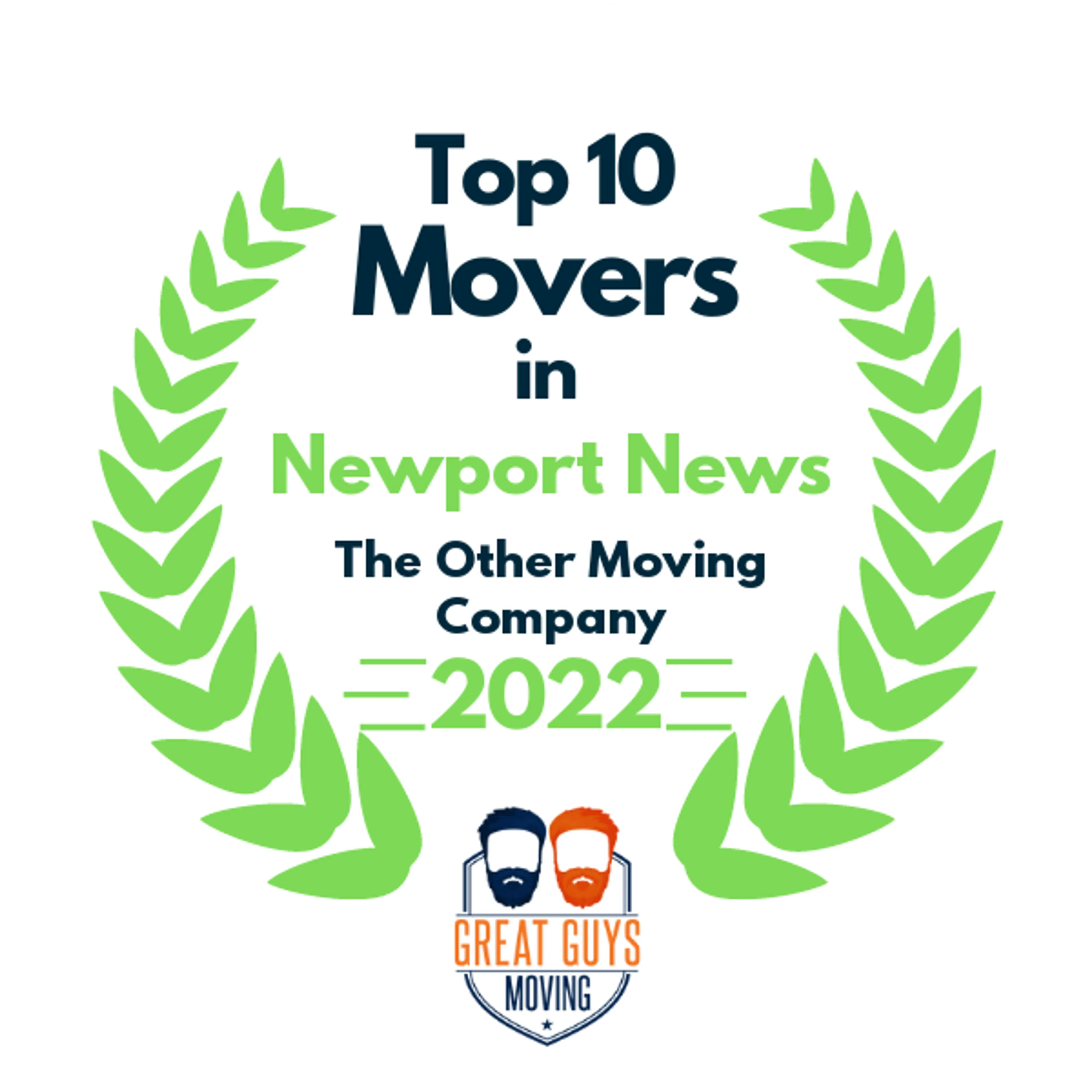 Top 10 Movers in Virginia Beach, VA 2022 award