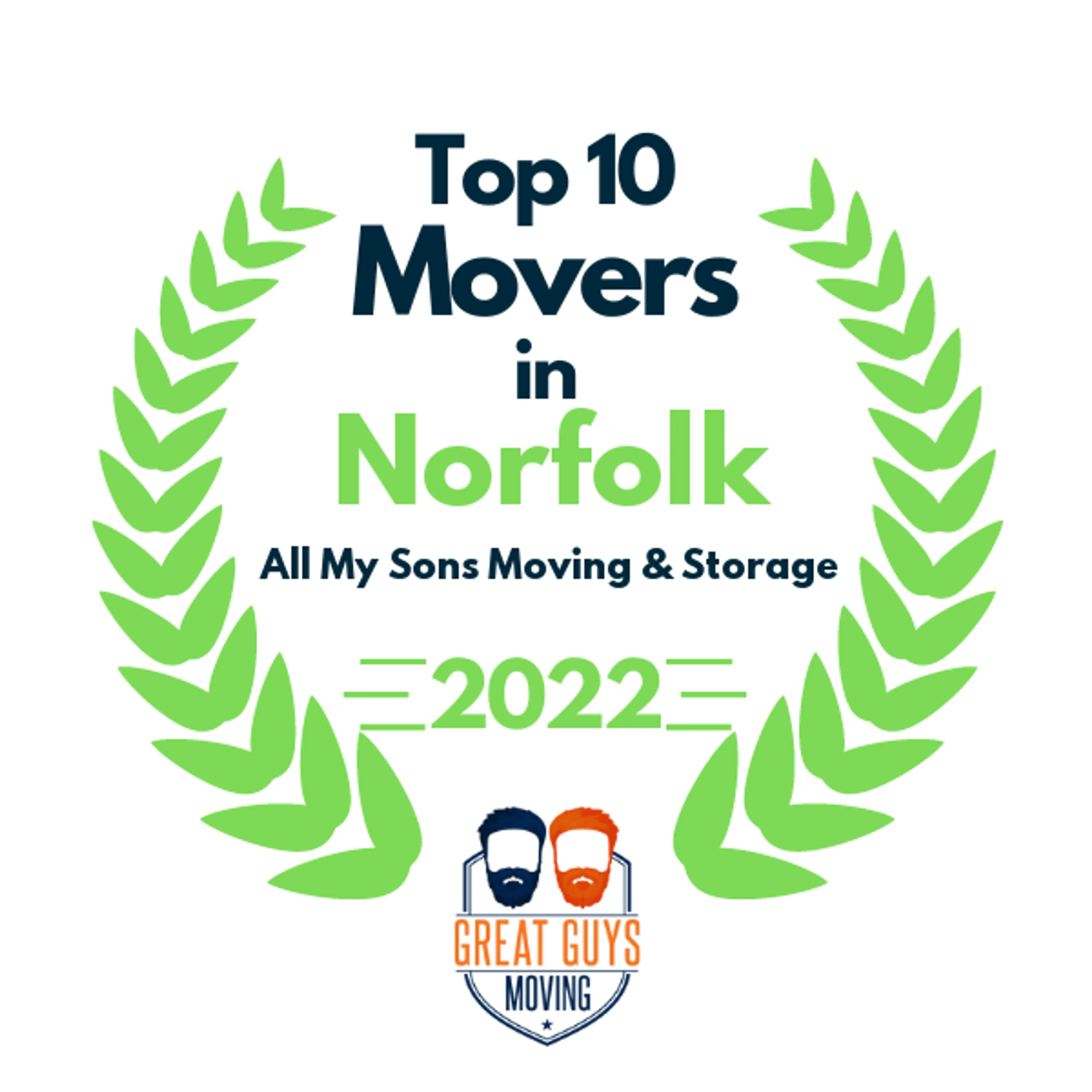 Top 10 Movers in Virginia Beach, VA 2022 award